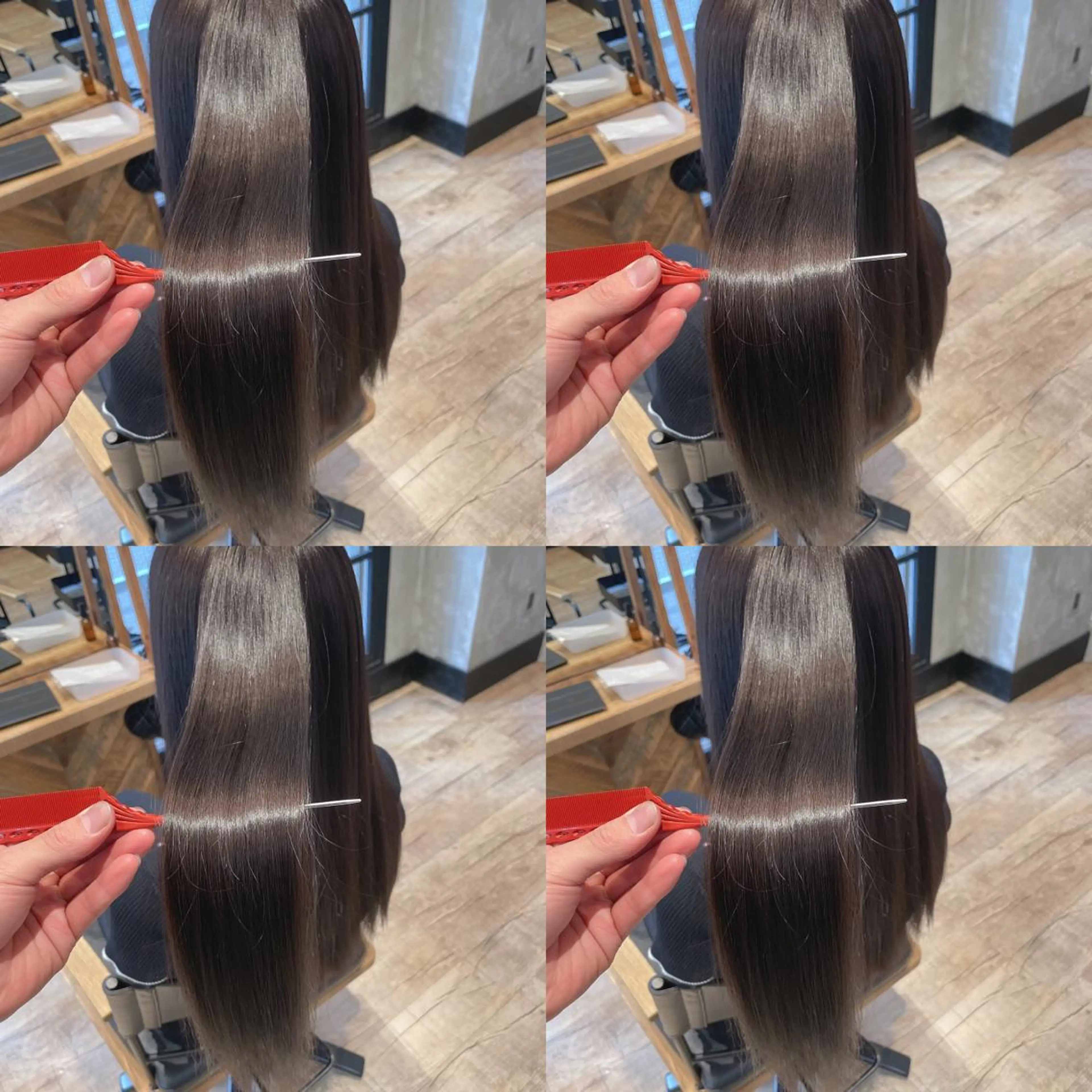 ロング パーマ 10月限定モニター 髪質改善美髪矯正のヘアスタイル