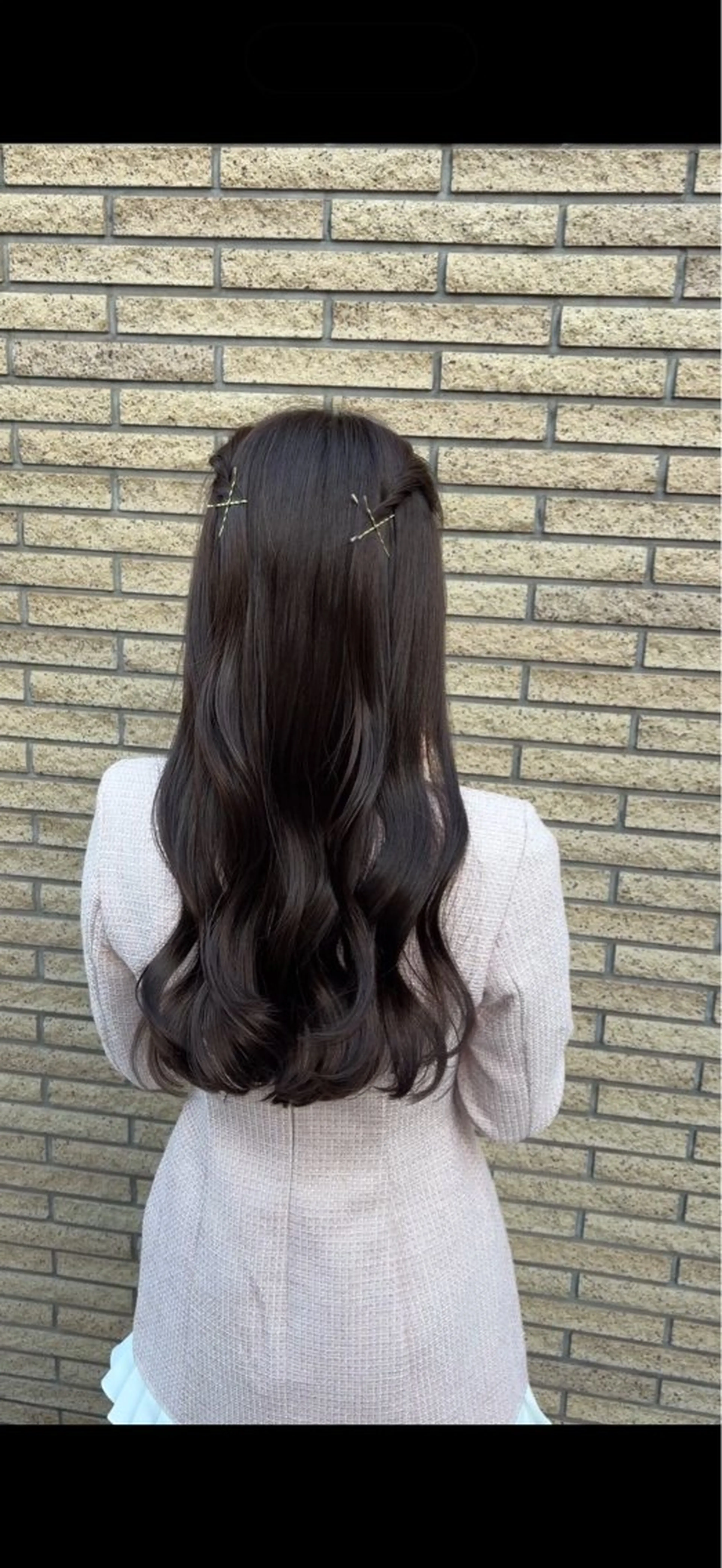 ロング カラー ヘアアレンジ ブラウンカラー ショコラブラウン チョコレートブラウン カット ヘアカラー トリートメント ご新規様限定 透明感カラーKANAのヘアスタイル