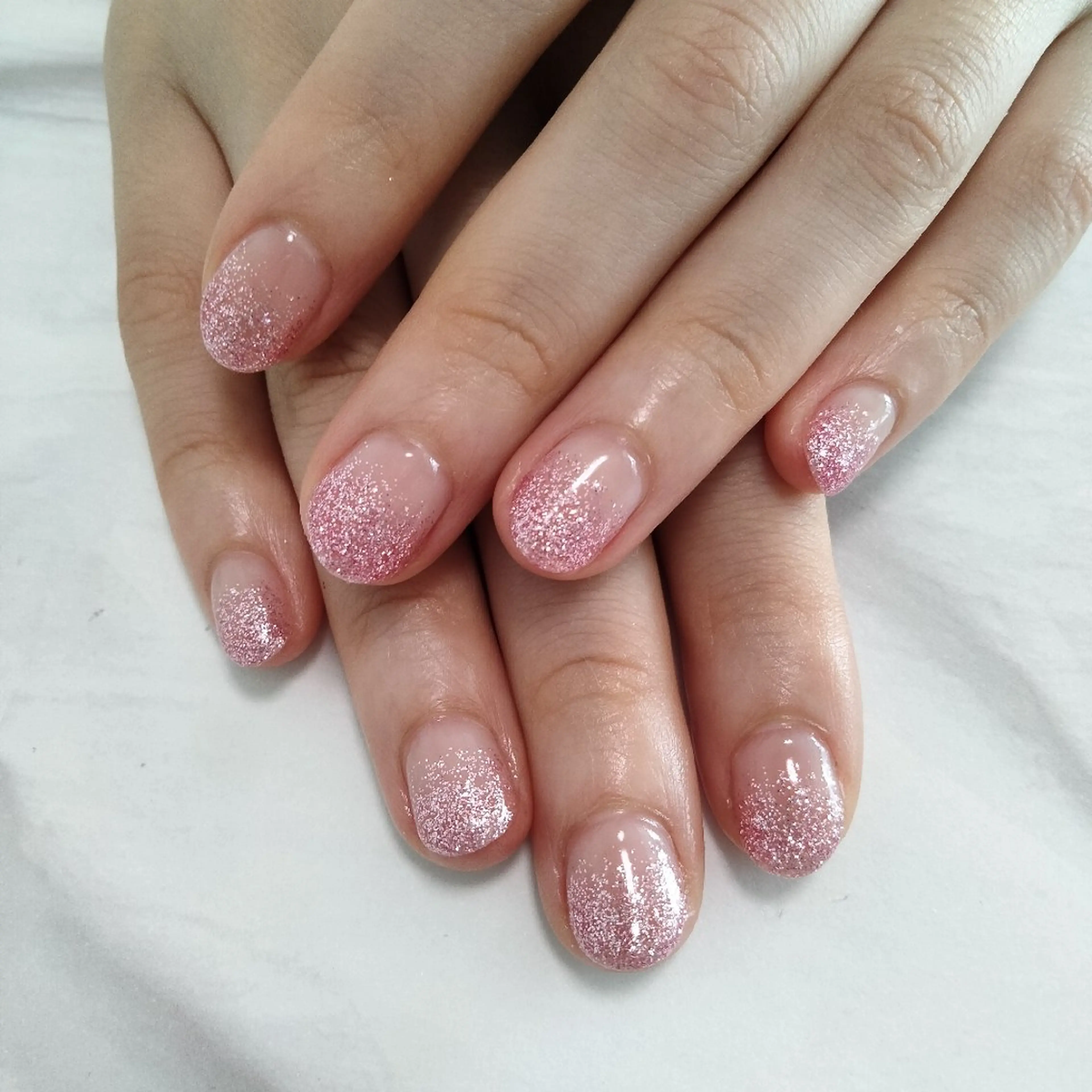 ネイル グラデーション ラメ(グリッター) ラメグラデーション ハンドネイル I'S nail 佐野のネイルデザイン