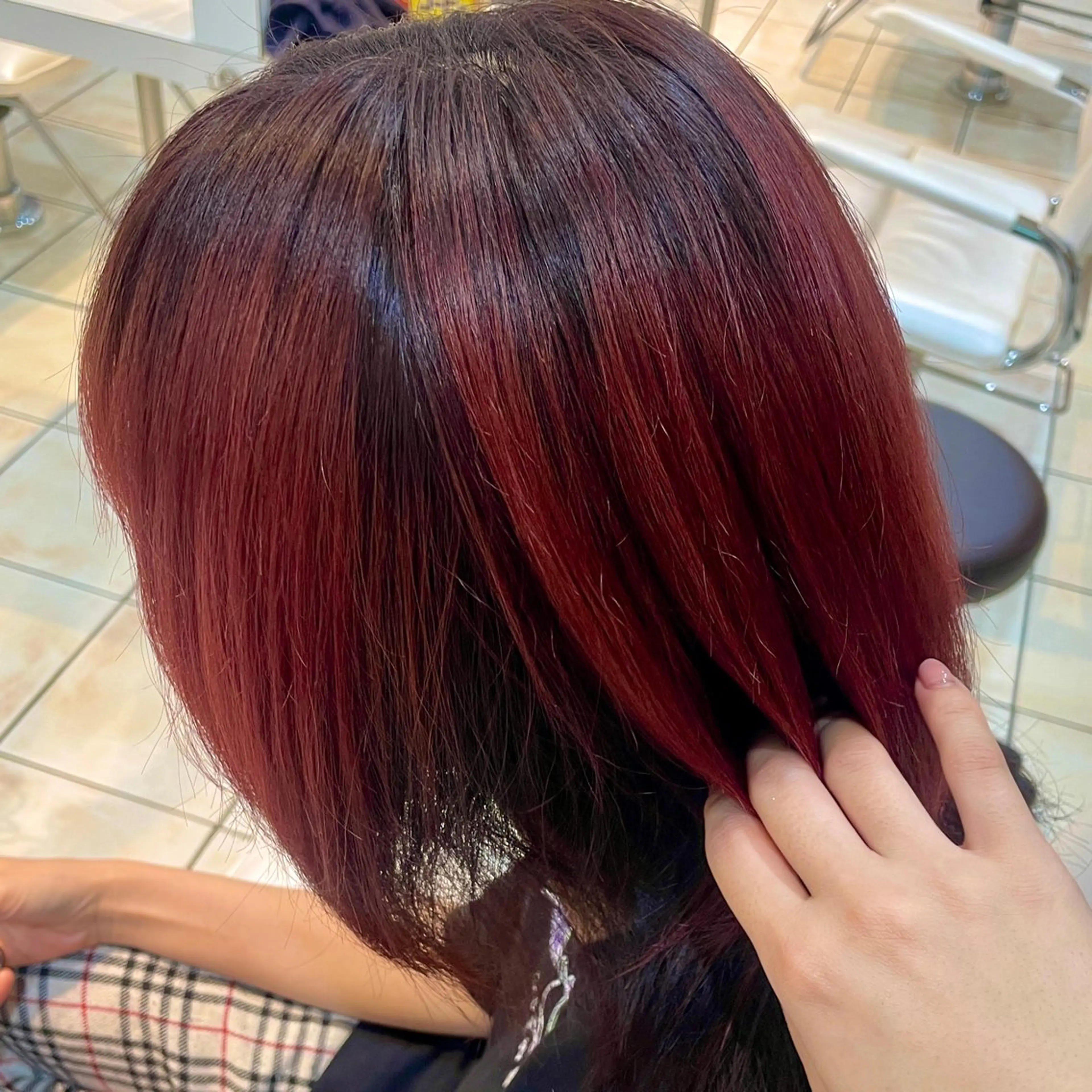 ミディアム カラー ブリーチ/ヘアセット 【𝙍𝙞𝙣𝙤】のヘアスタイル