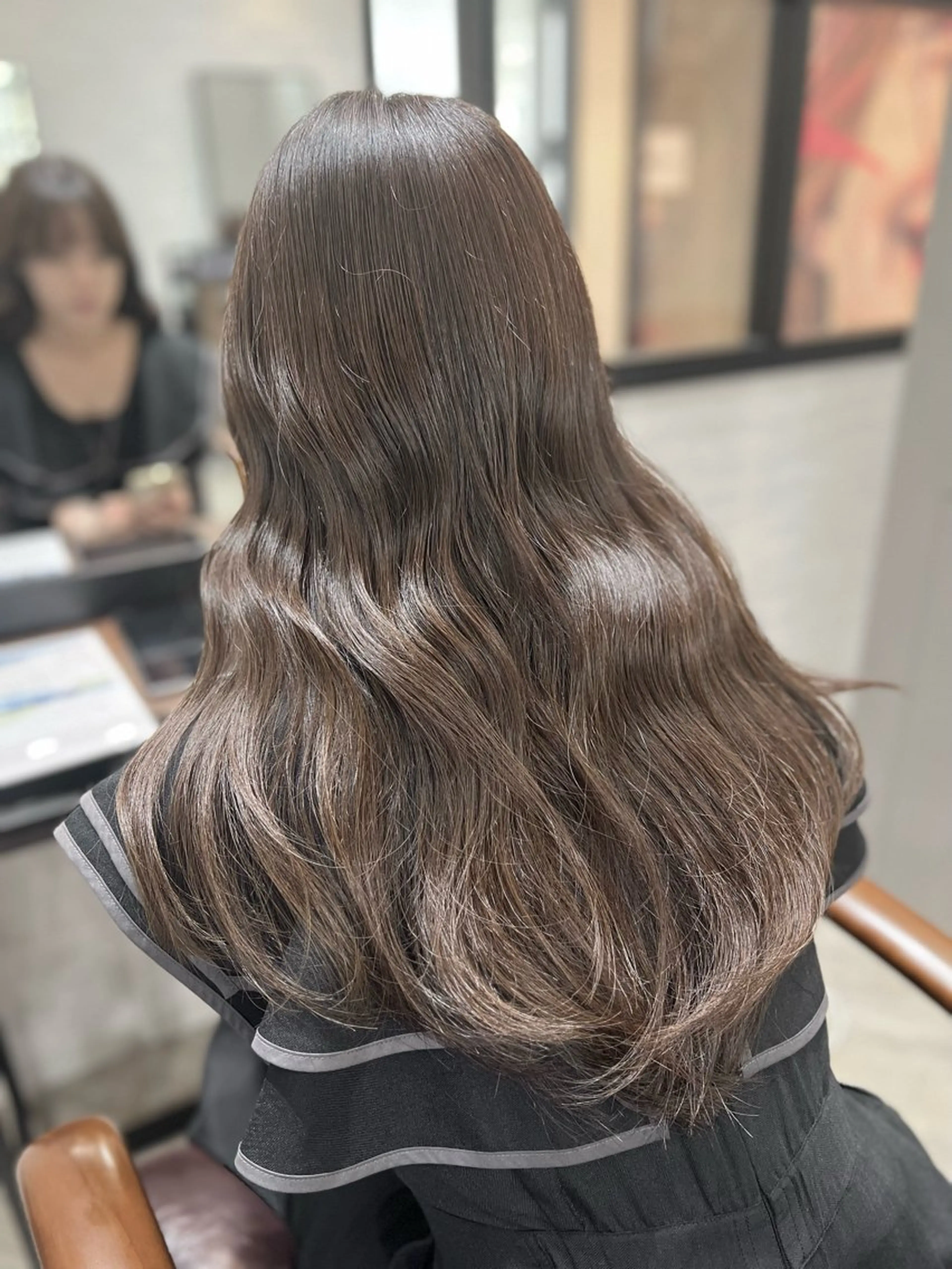 カラー ブリーチ 透明感カラー ダブルカラー グレージュ ブリーチなしカラー 顔まわり職人🇰🇷 韓国ヘア/KAITOのヘアスタイル