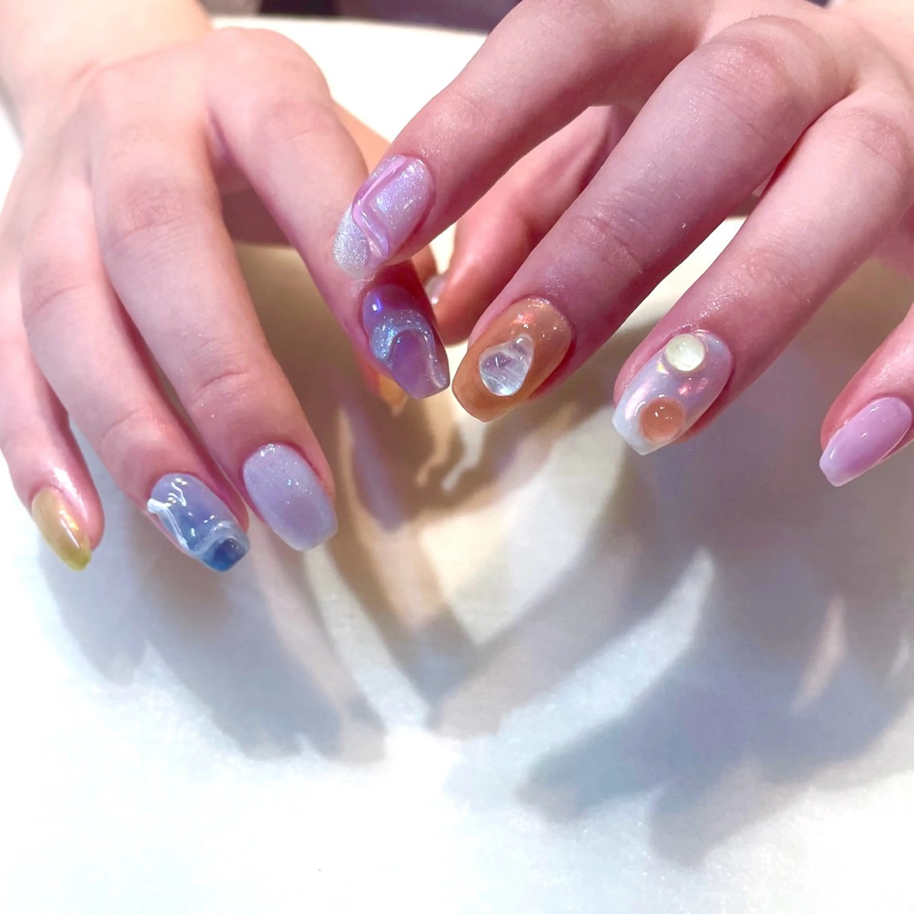 ネイル ハンドネイル 新井 ひなののネイルデザイン