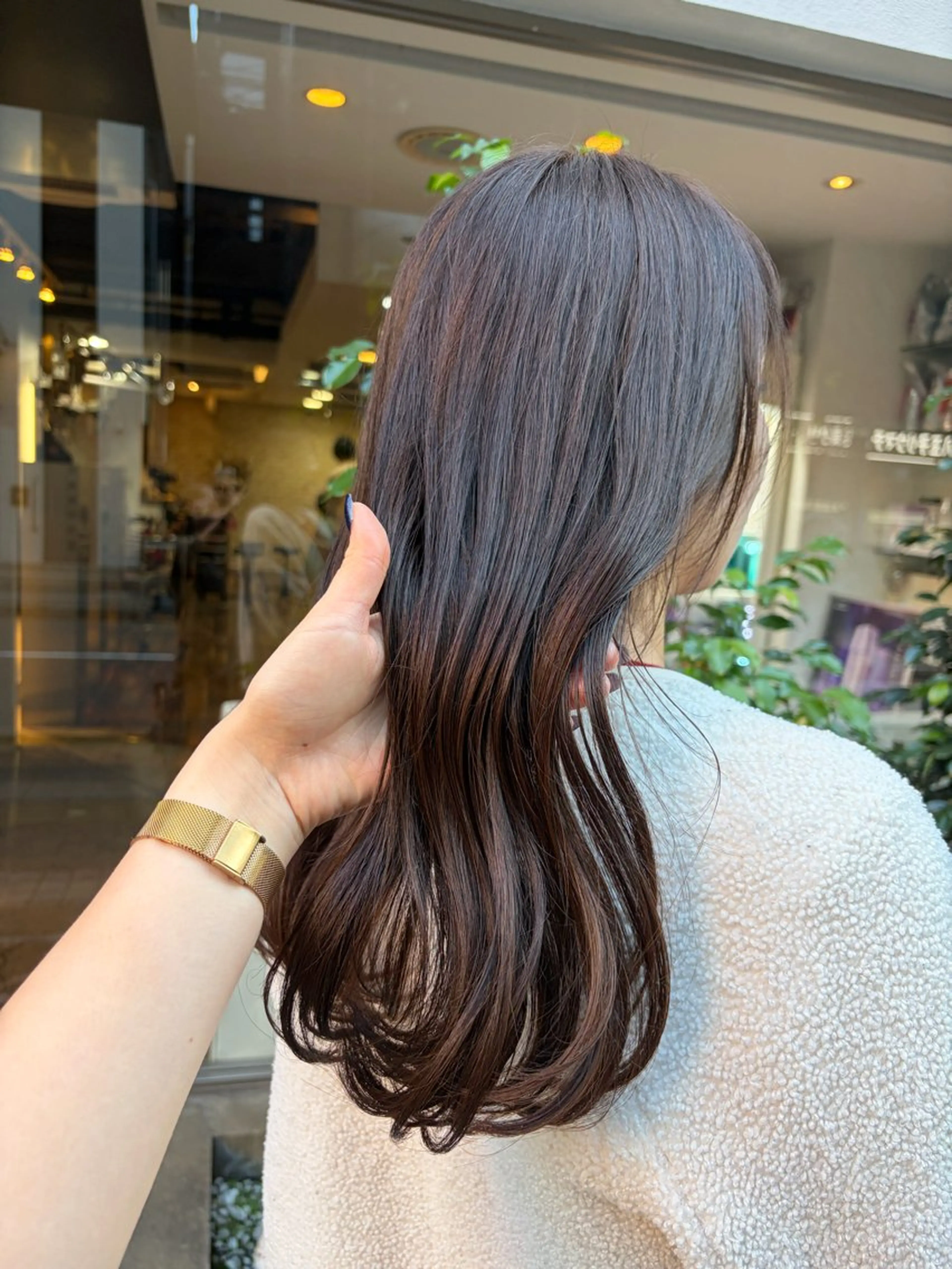 ロング カラー カット ヘアカラー 透明感カラー🌱 🍑天野琴音🍑のヘアスタイル