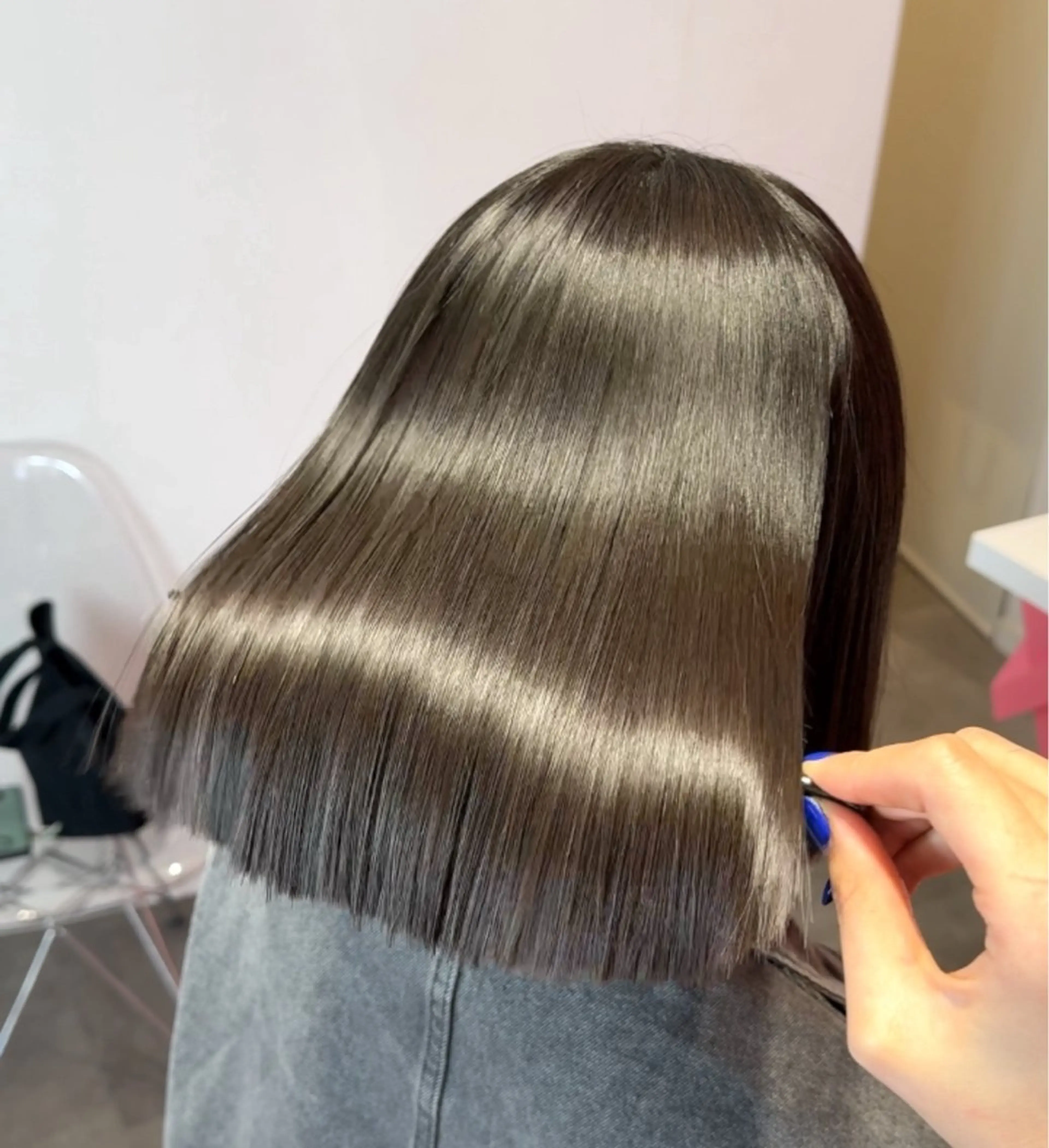 ショート 莉乃/縮毛矯正/髪質 改善/艶カラーのヘアスタイル