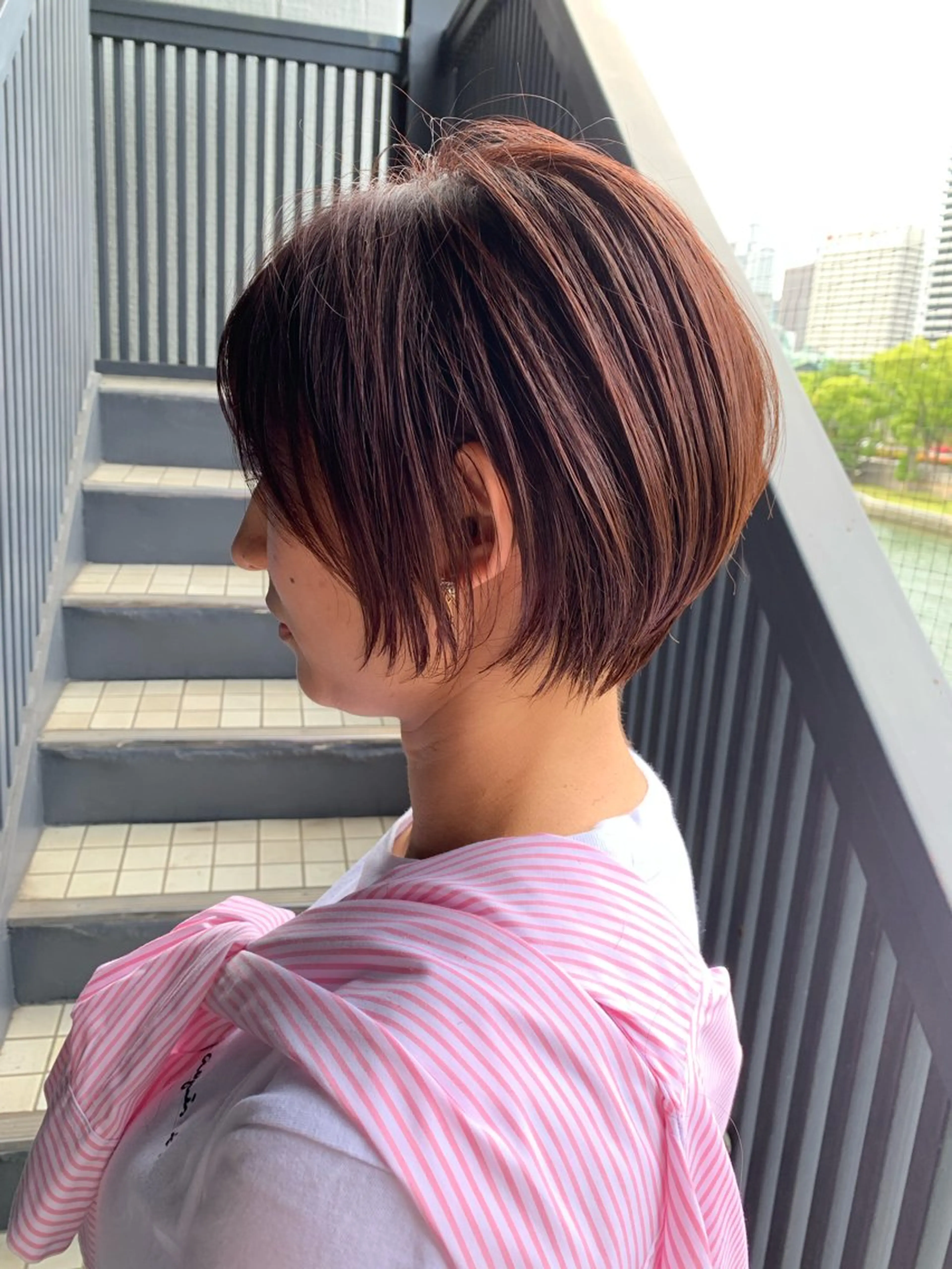 カラー 努島 樹のヘアスタイル