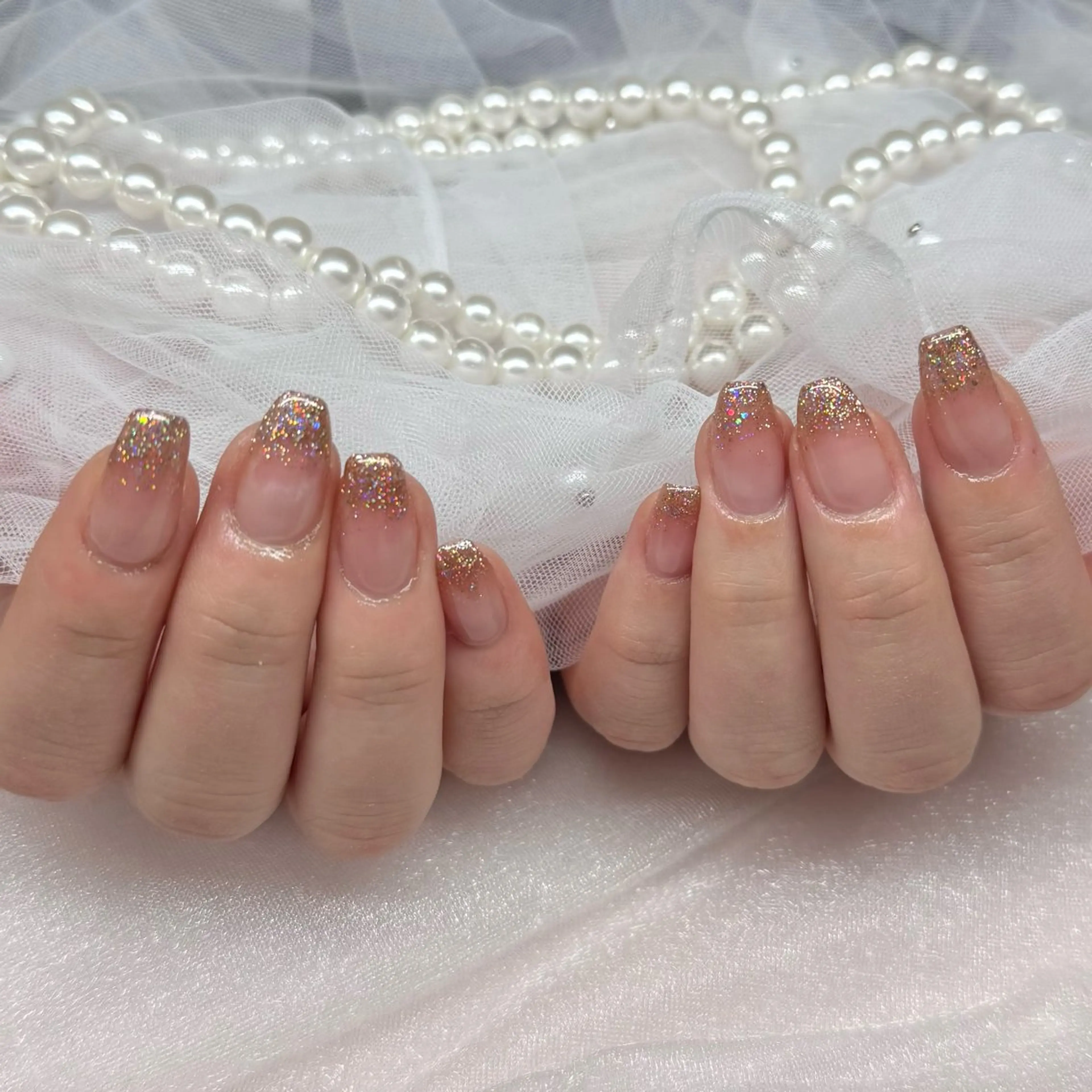 ネイル ラメ(グリッター) ラメグラデーション Nailsalon MeMe YUMIのネイルデザイン