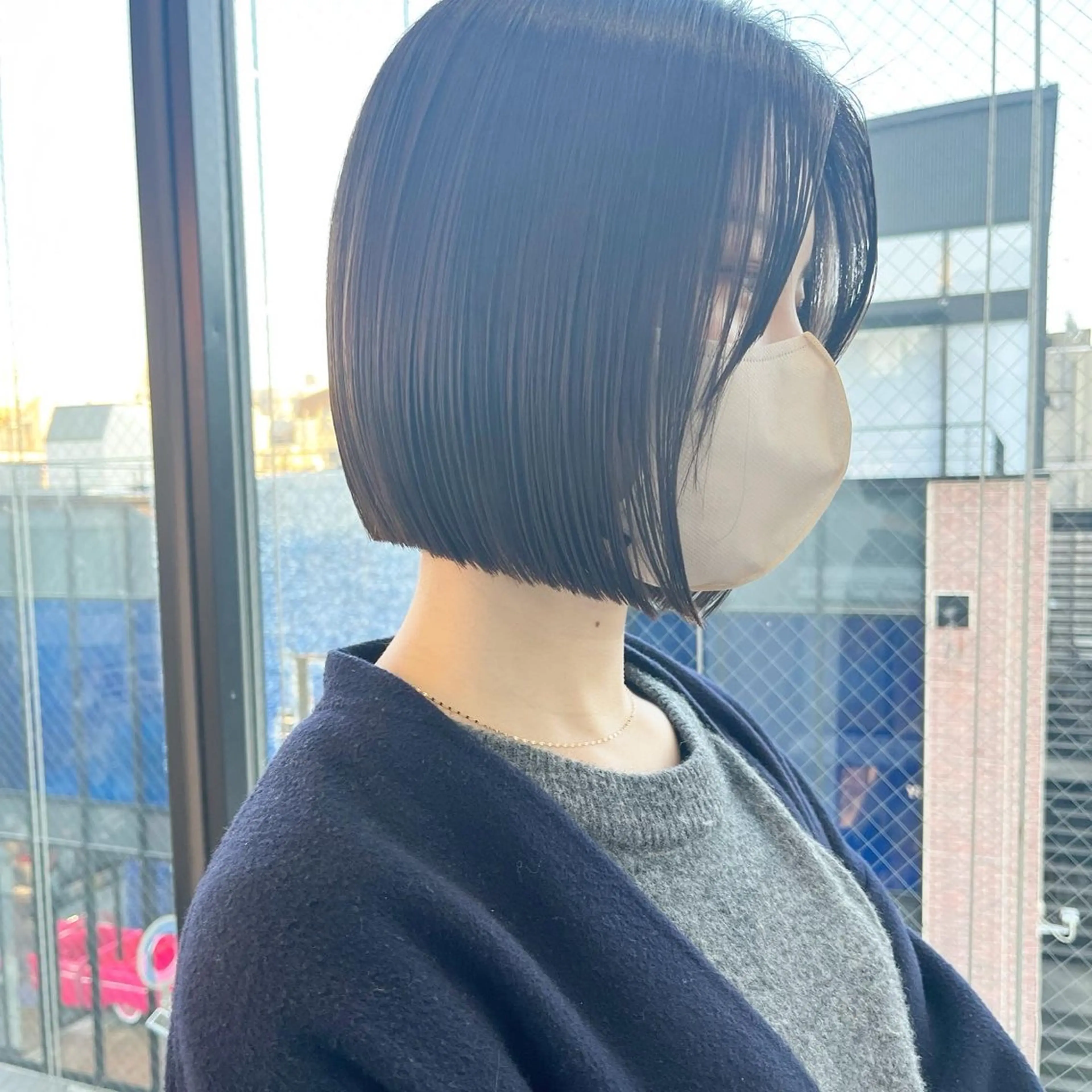 ショート カット 縮毛矯正 トリートメント 🩵LondBOY 韓国/ボブ/レイヤーのヘアスタイル