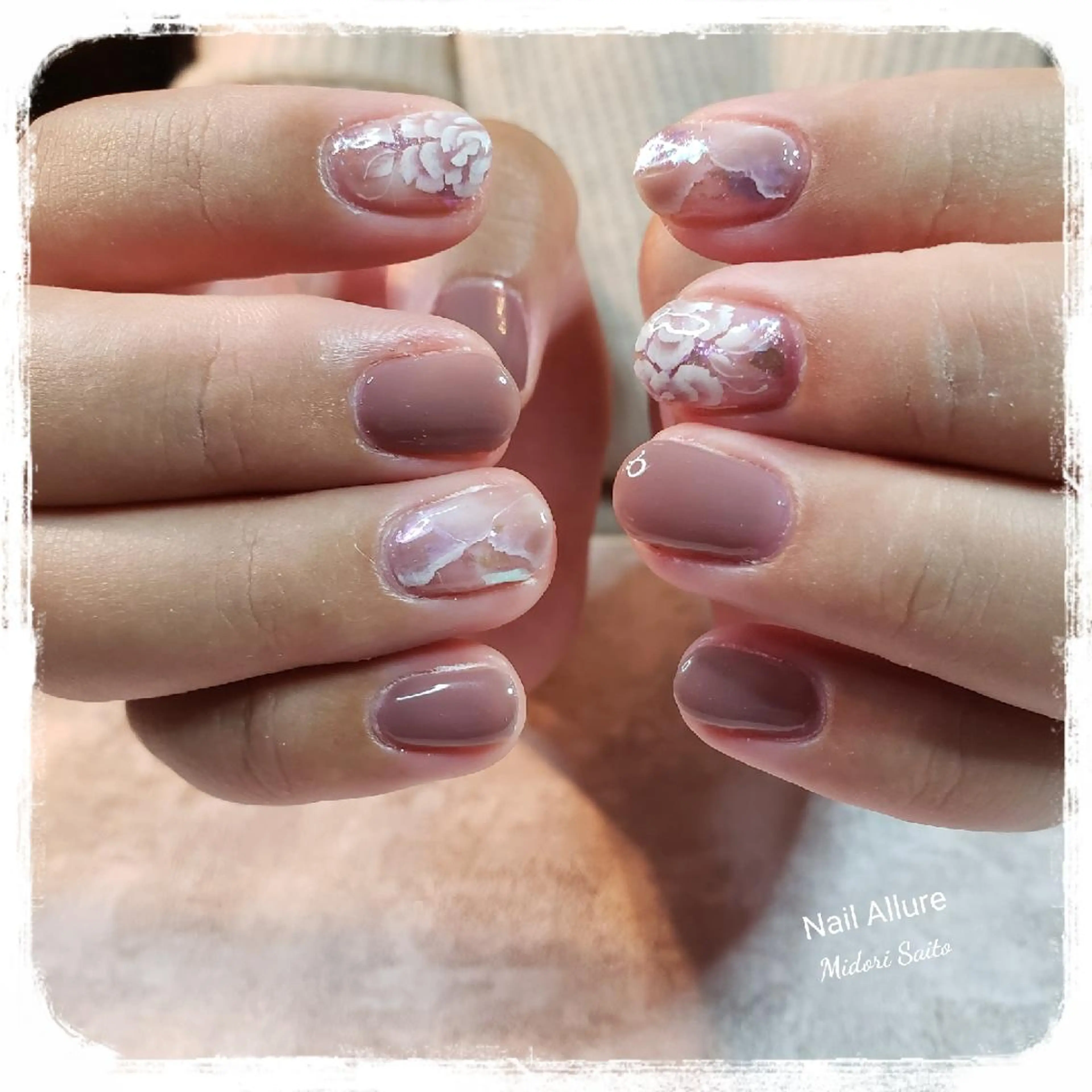 ネイル ジェルネイル ニュアンスネイル オフィスネイル パラジェル Nail Allureのネイルデザイン