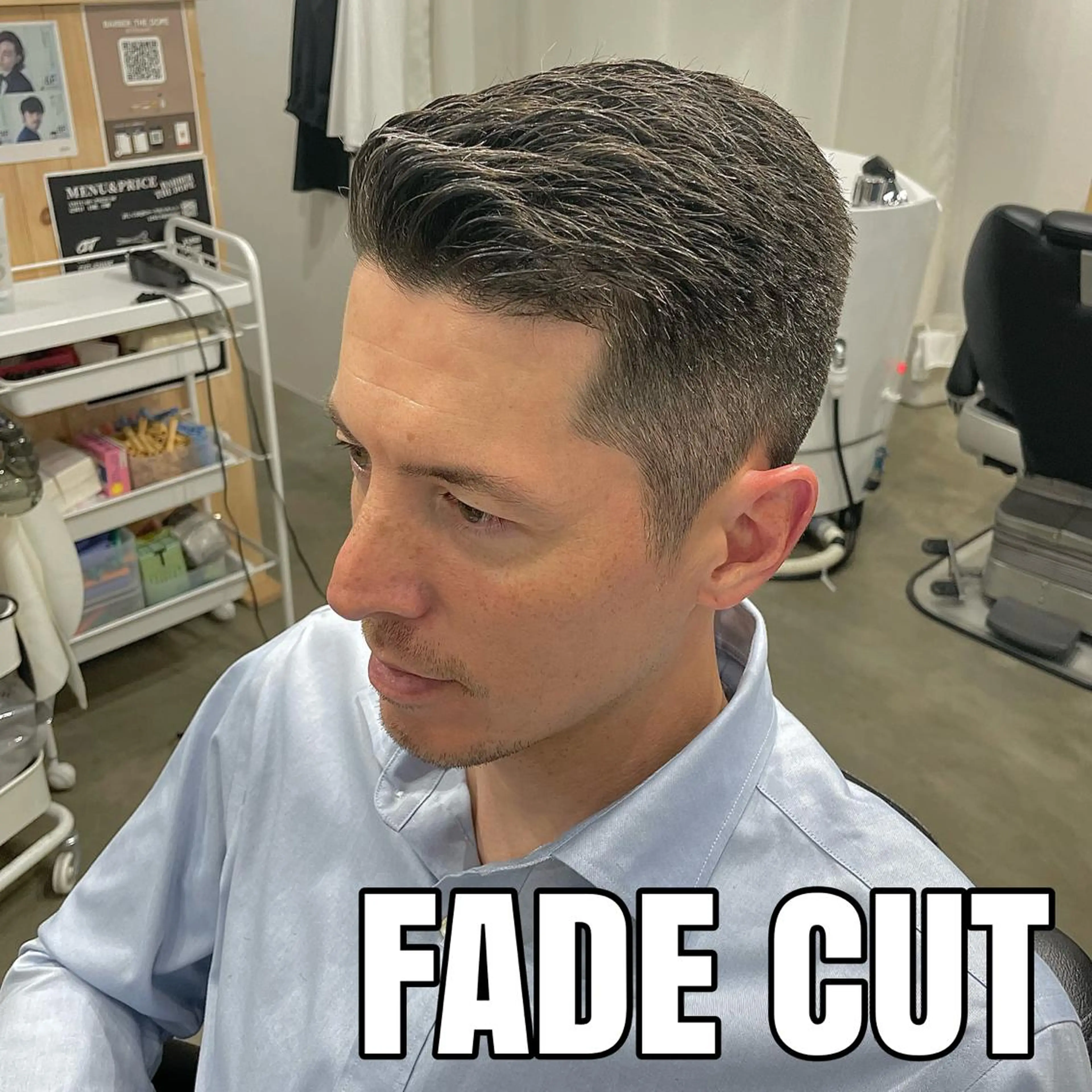 ショート メンズ フェードカット カット 💈メンズパーマ💈 ナカザワ　　リョウのヘアスタイル