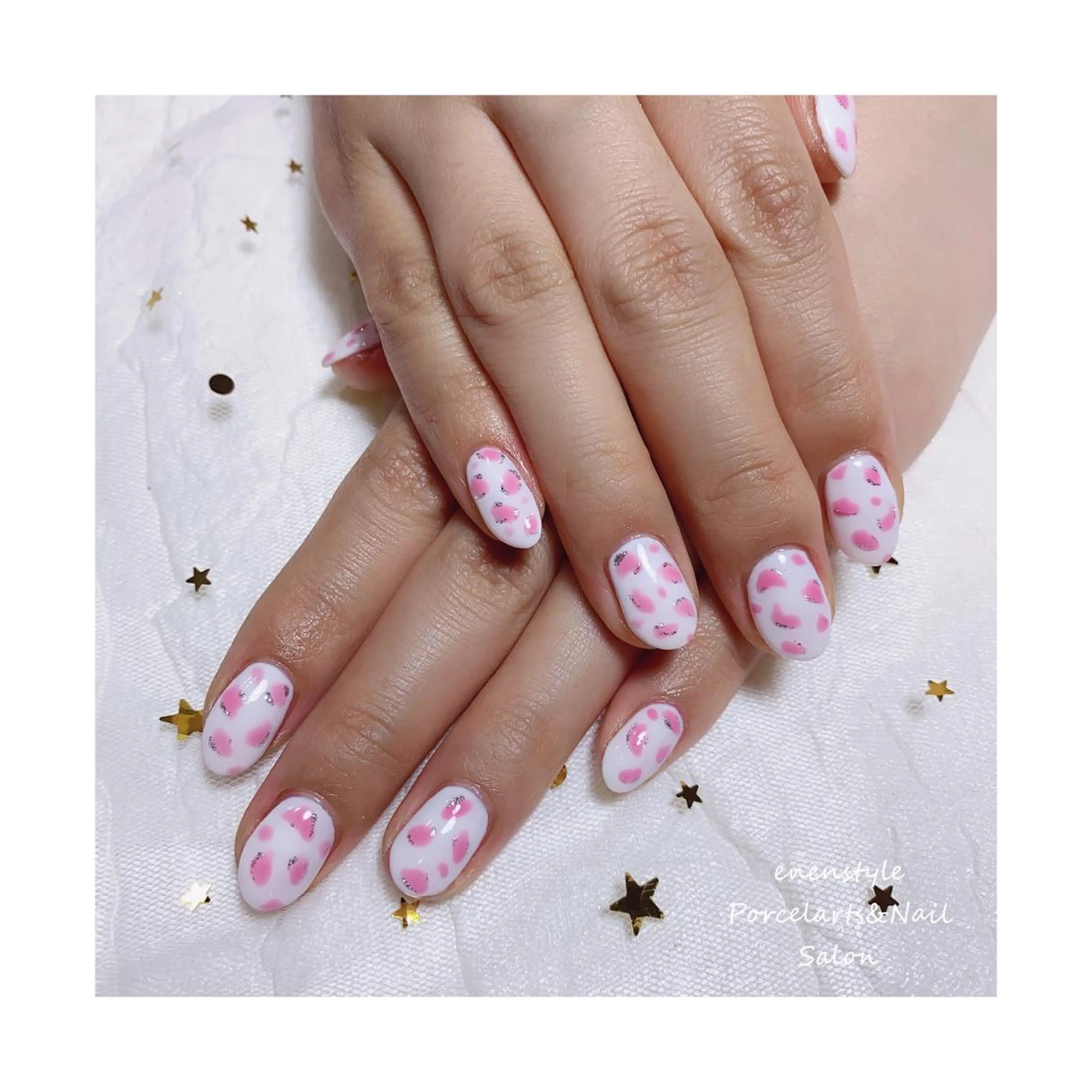 ミディアム ネイル ハンドネイル 👑enen style👑のネイルデザイン