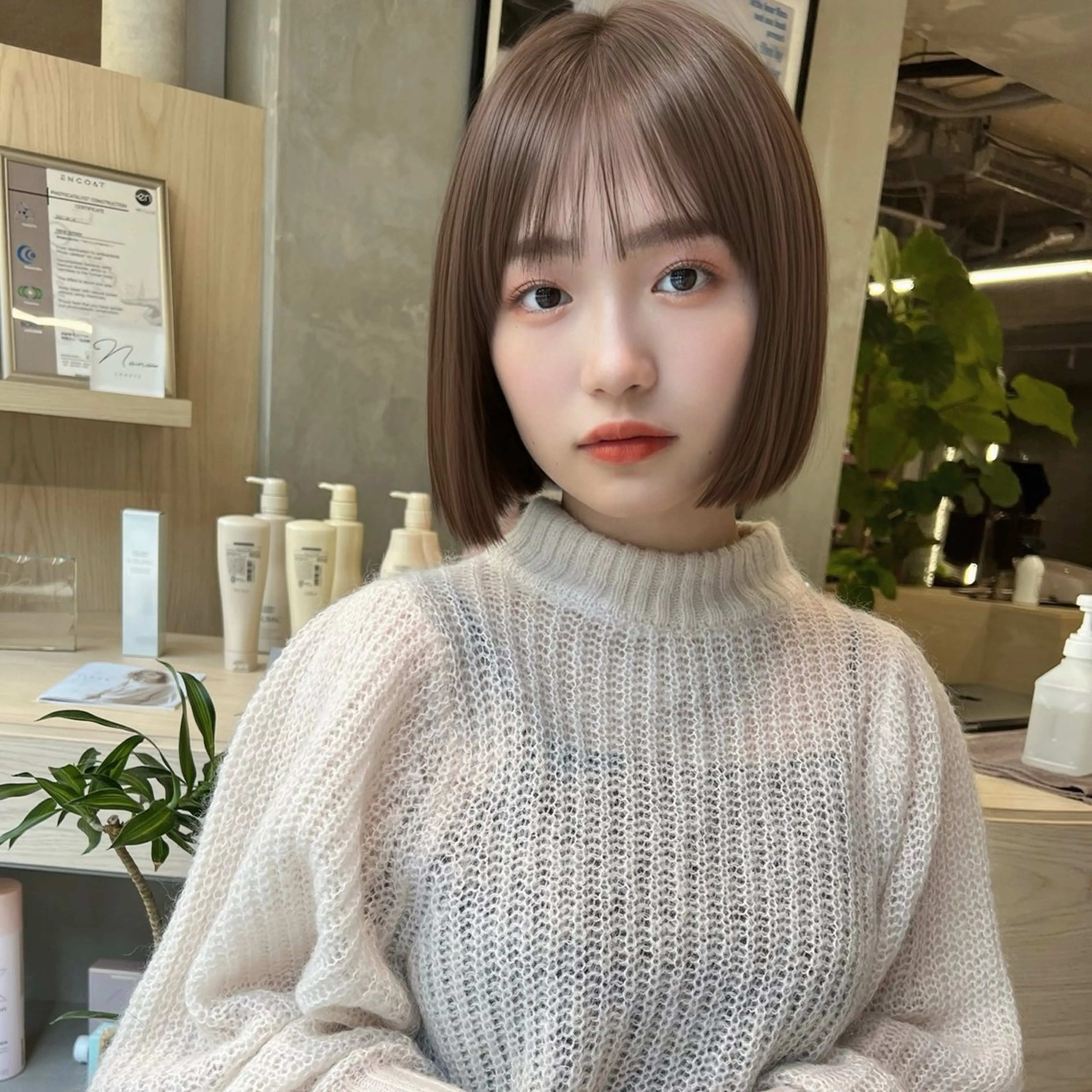 【 4月限定春カラー 】韓国カラー ＋ 髪質改善サブリミックトリートメント（当日予約◎）の写真