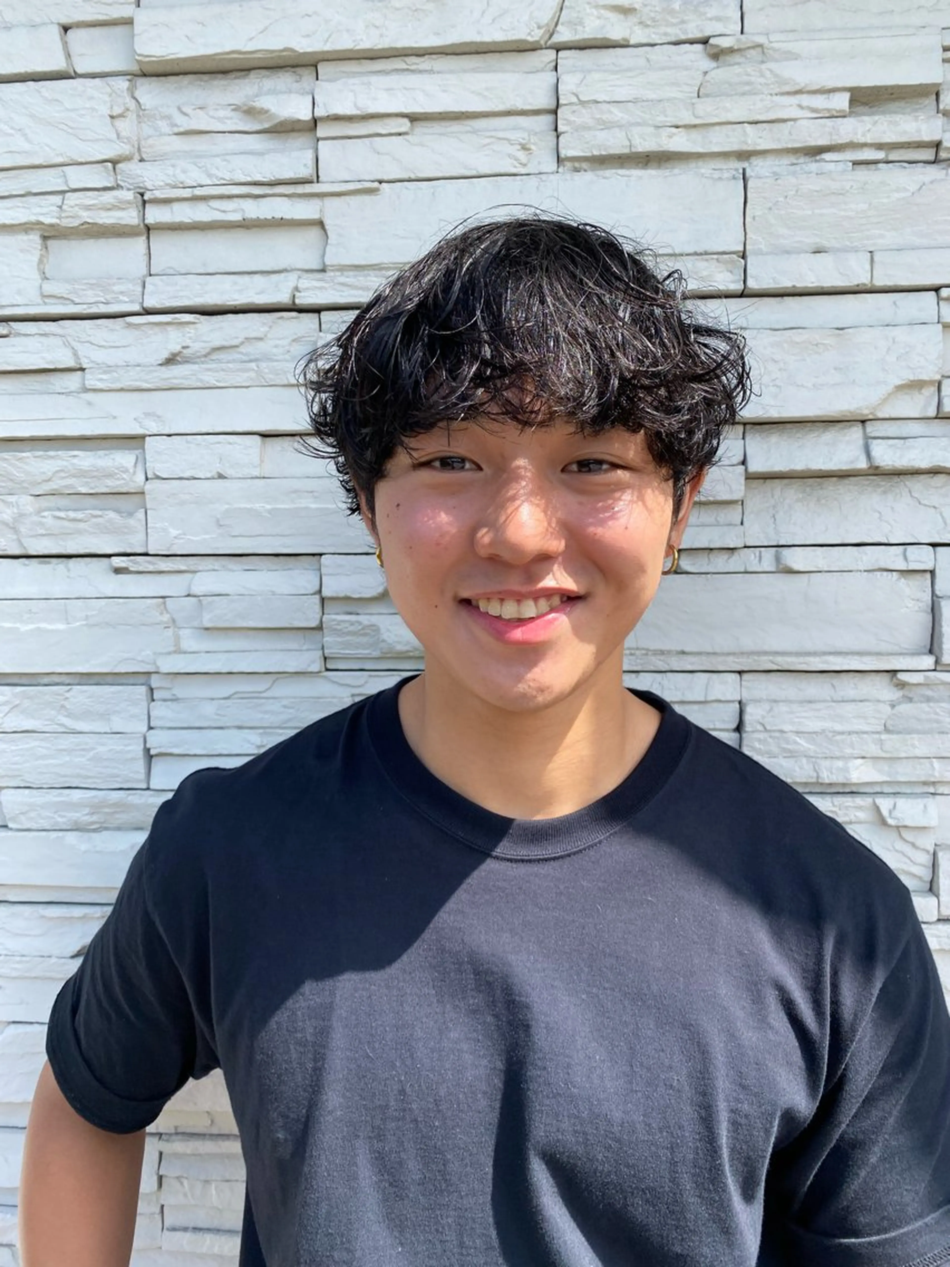 ミディアム カラー パーマ 丸山 康之のヘアスタイル