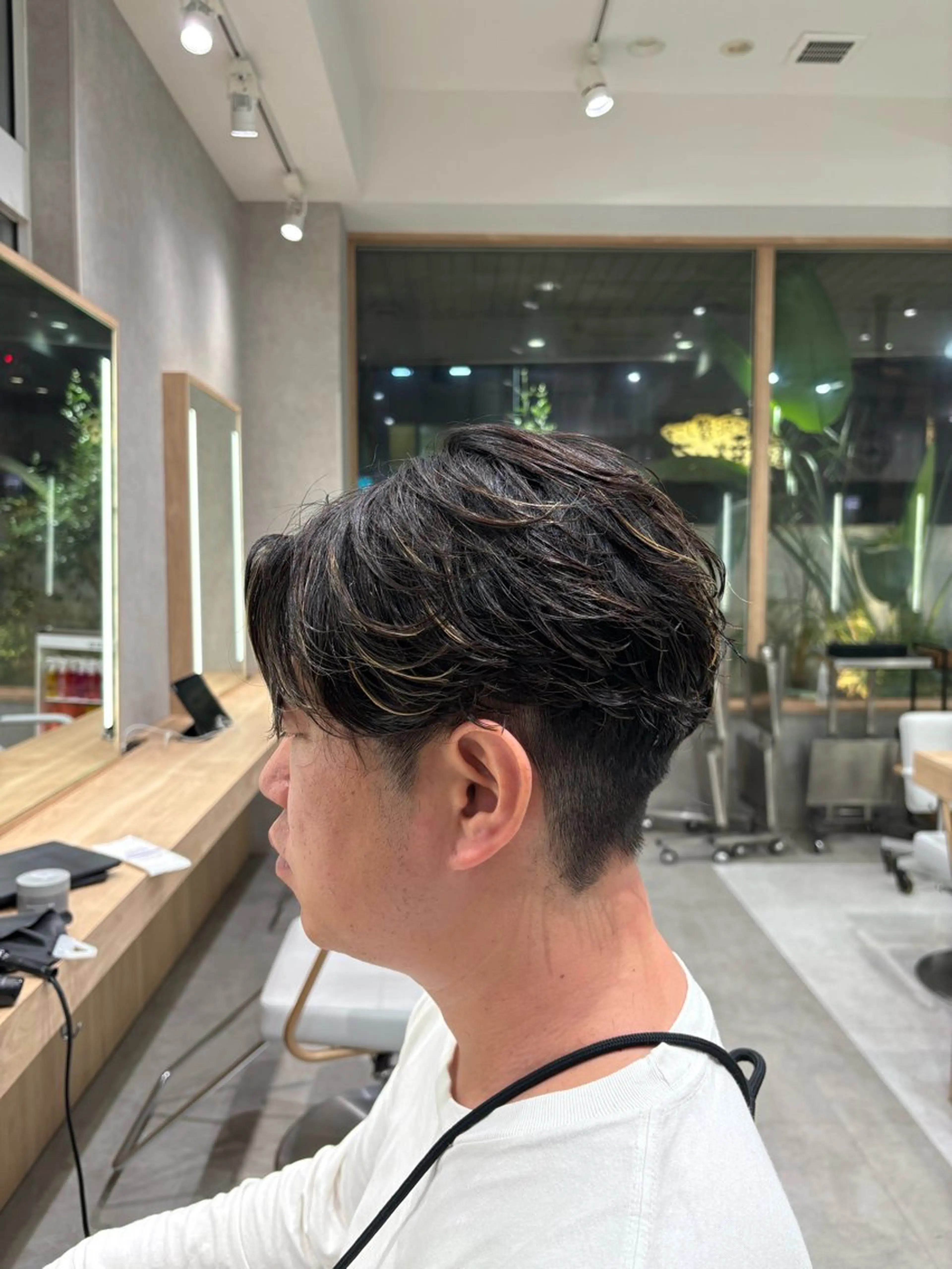 パーマ メンズ カット パーマ メンズパーマ& 透明感カラー✨レオのヘアスタイル