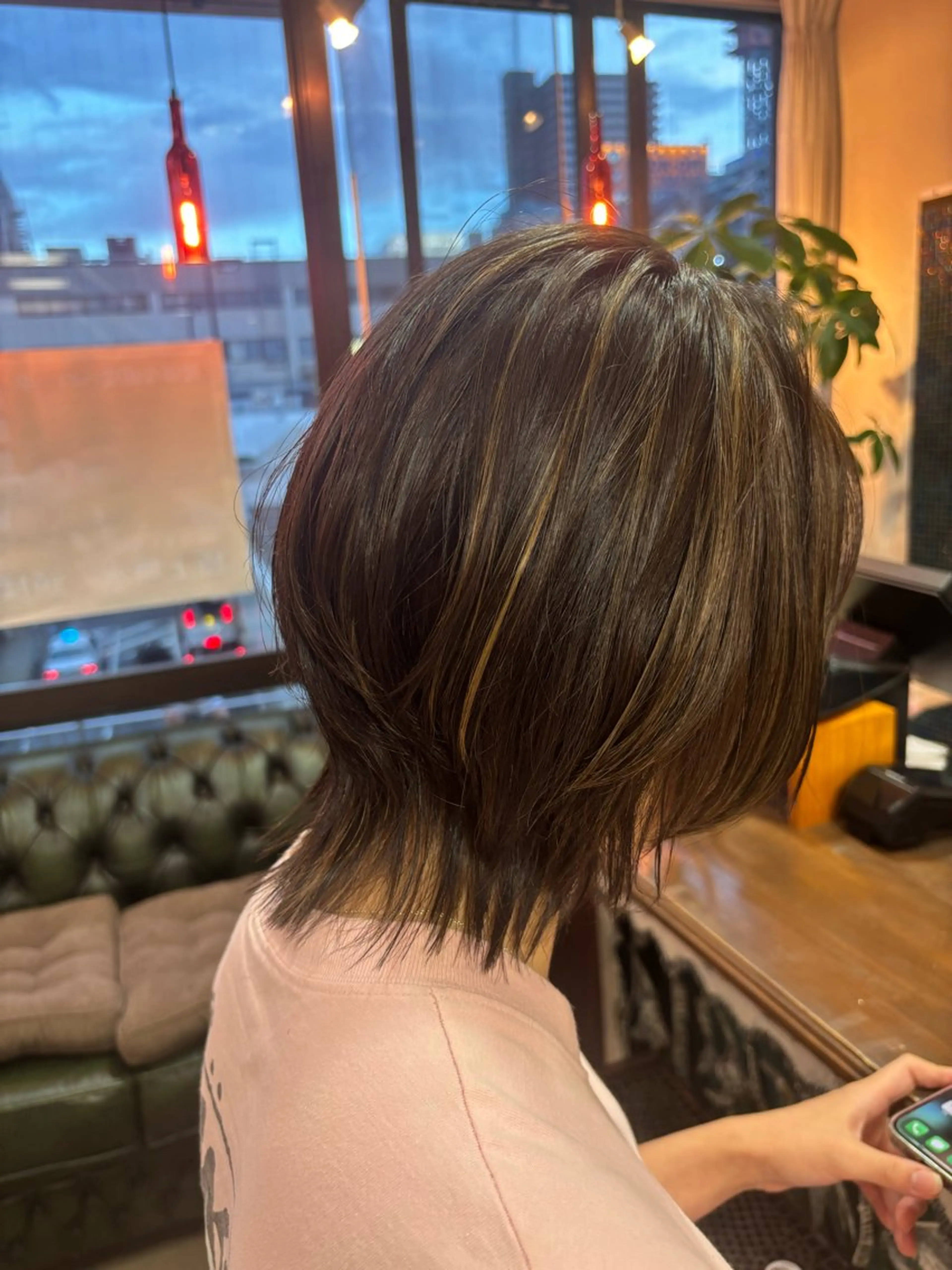 ミディアム カラー デザインカラー ハイライトカラー ハイライト 🔅PARS bis Futaba🔆のヘアスタイル