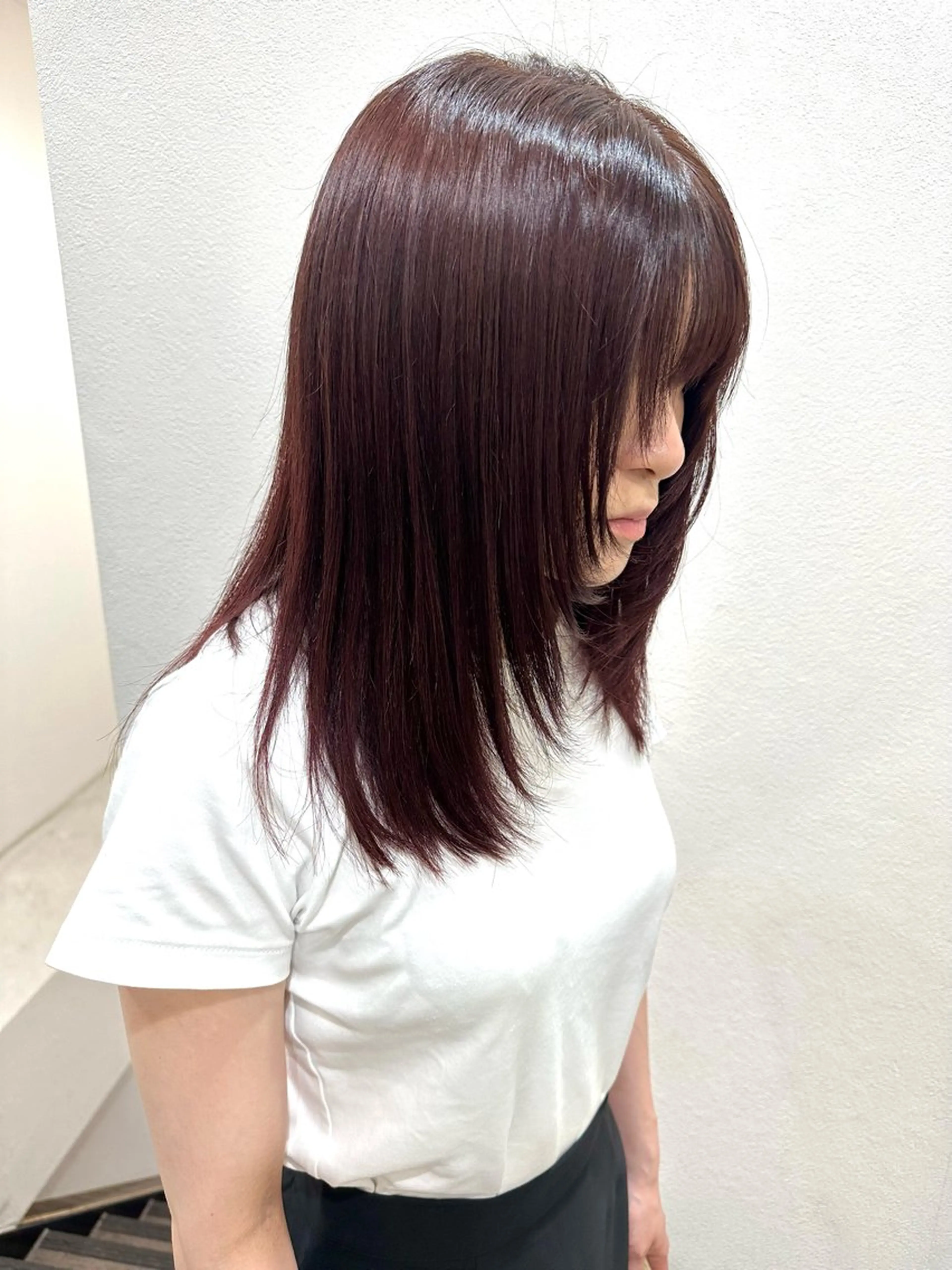 セミロング カラー ブラウンカラー ピンクカラー ピンクブラウン 韓国風ヘア レイヤーカット ヘアカラー トリートメント 2nd所属・🤍2nd🤍田所 美希のヘアスタイル