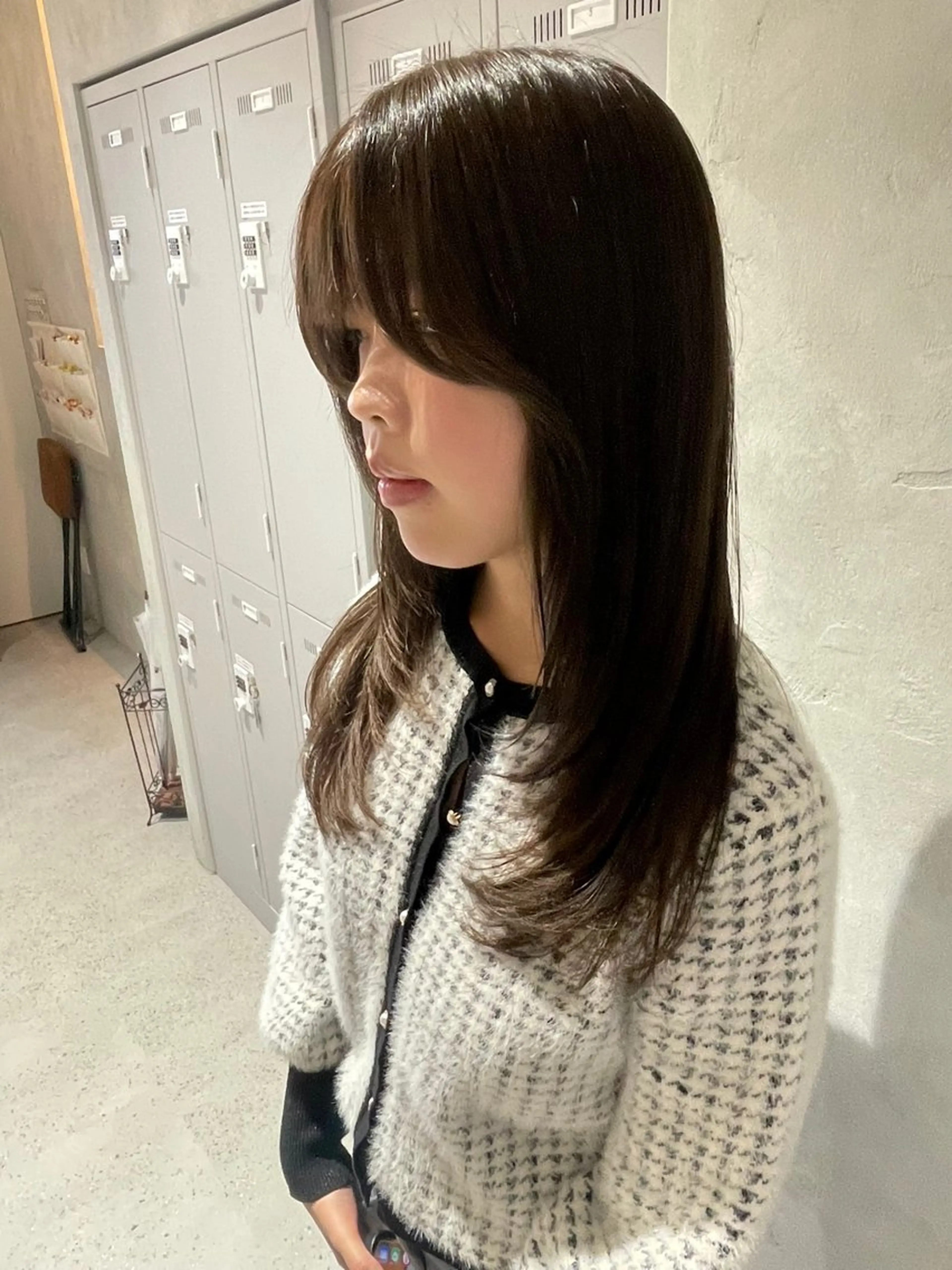 ミディアム カラー カット ヘアカラー 加藤 未夢のヘアスタイル