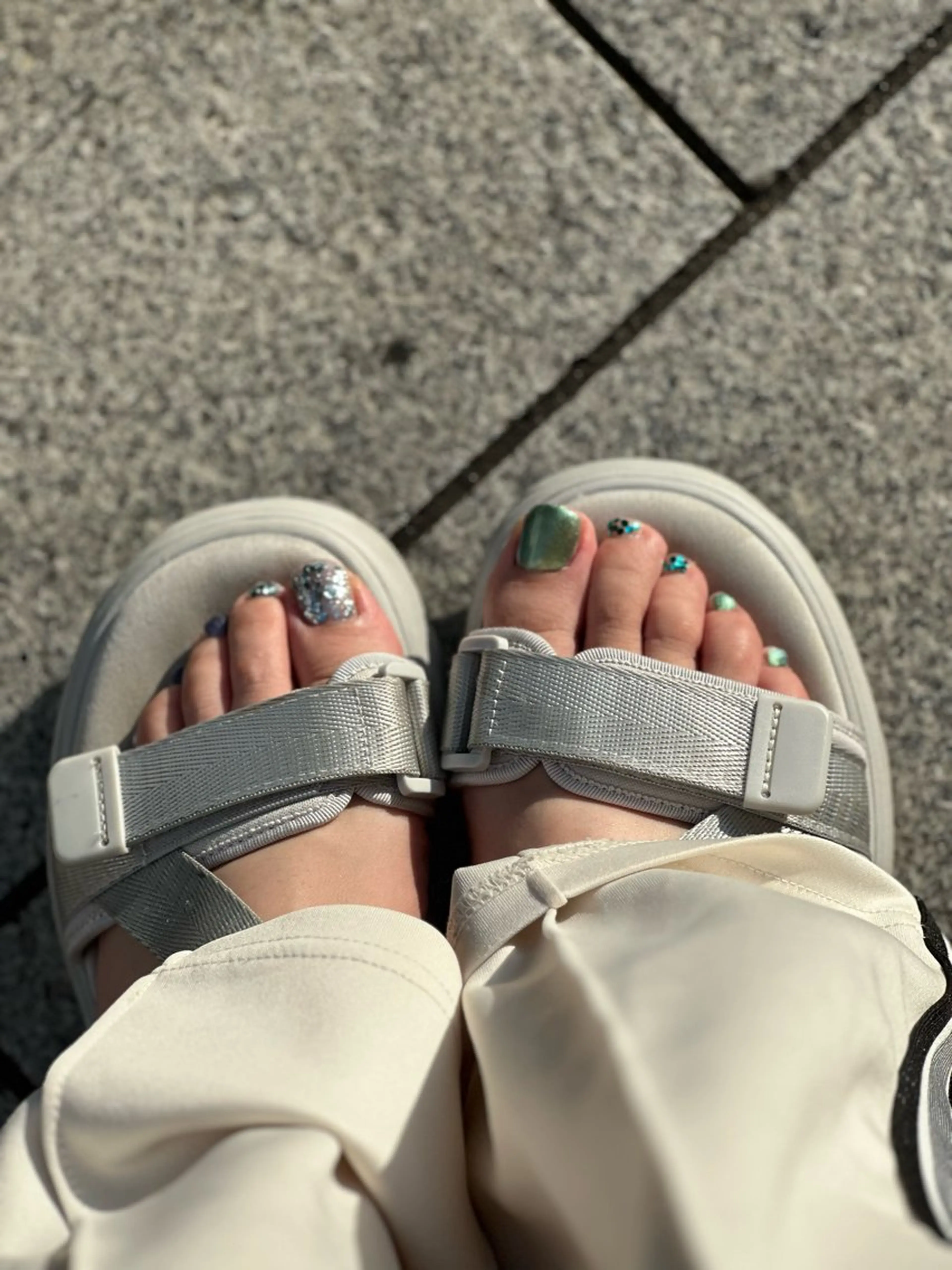 親指アート×ワンカラー🩵ご新規様ご予約口🩵の写真