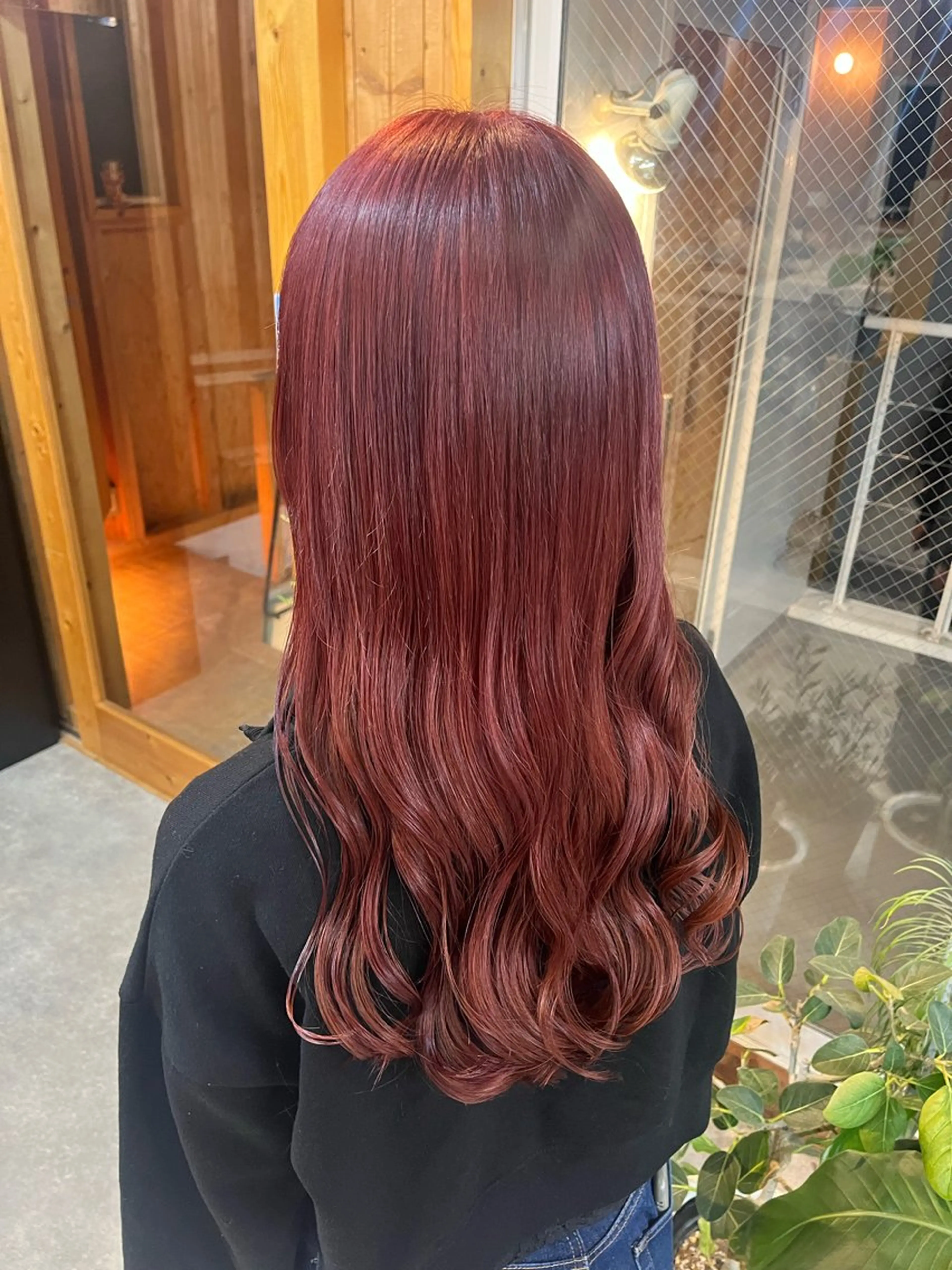 カラー まろみ暖色×ボブ ×chia🕯のヘアスタイル