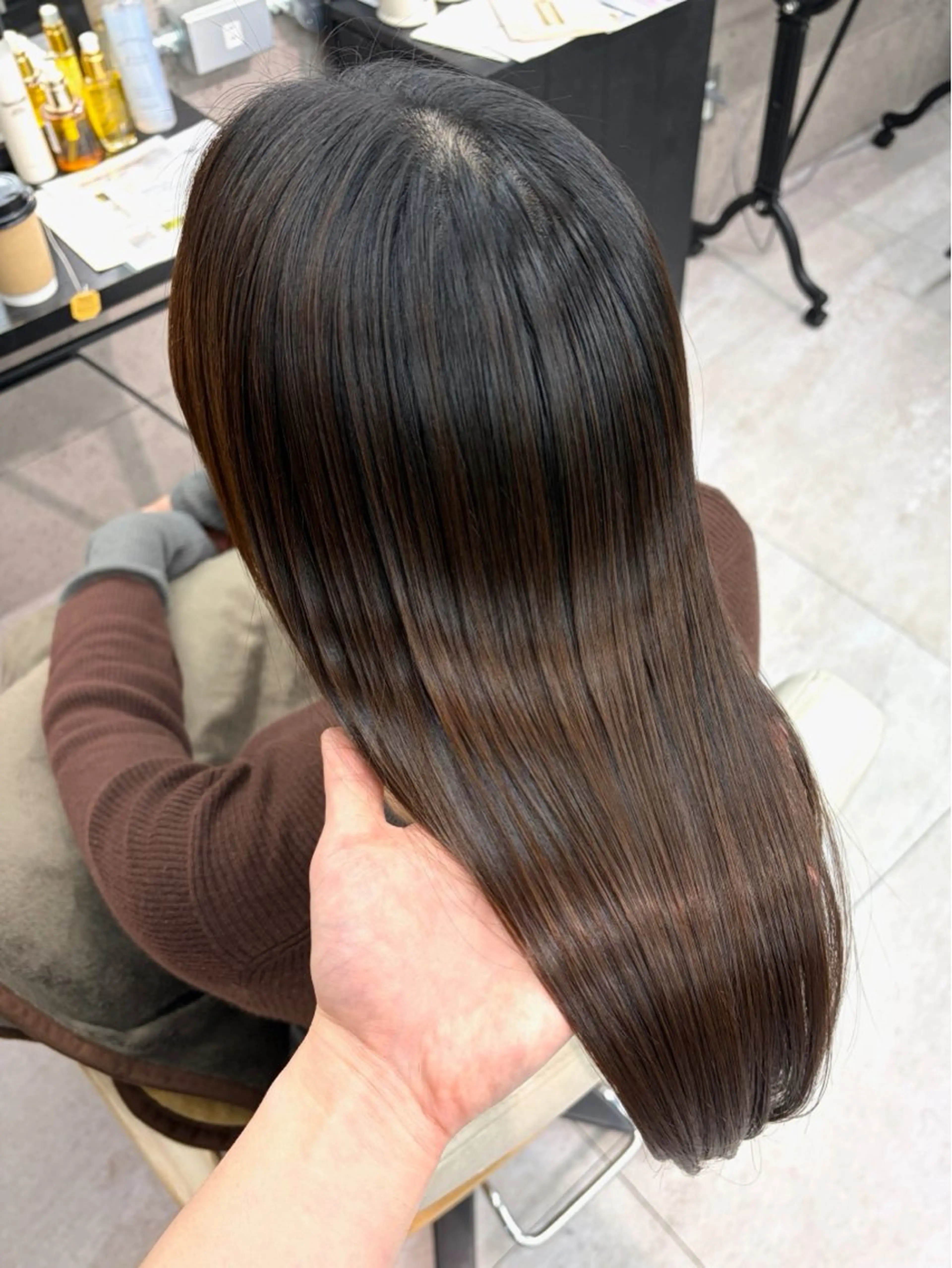 ロング カラー パーマ 🌸東中野/髪質改善 美髪矯正/櫻井🌸のヘアスタイル