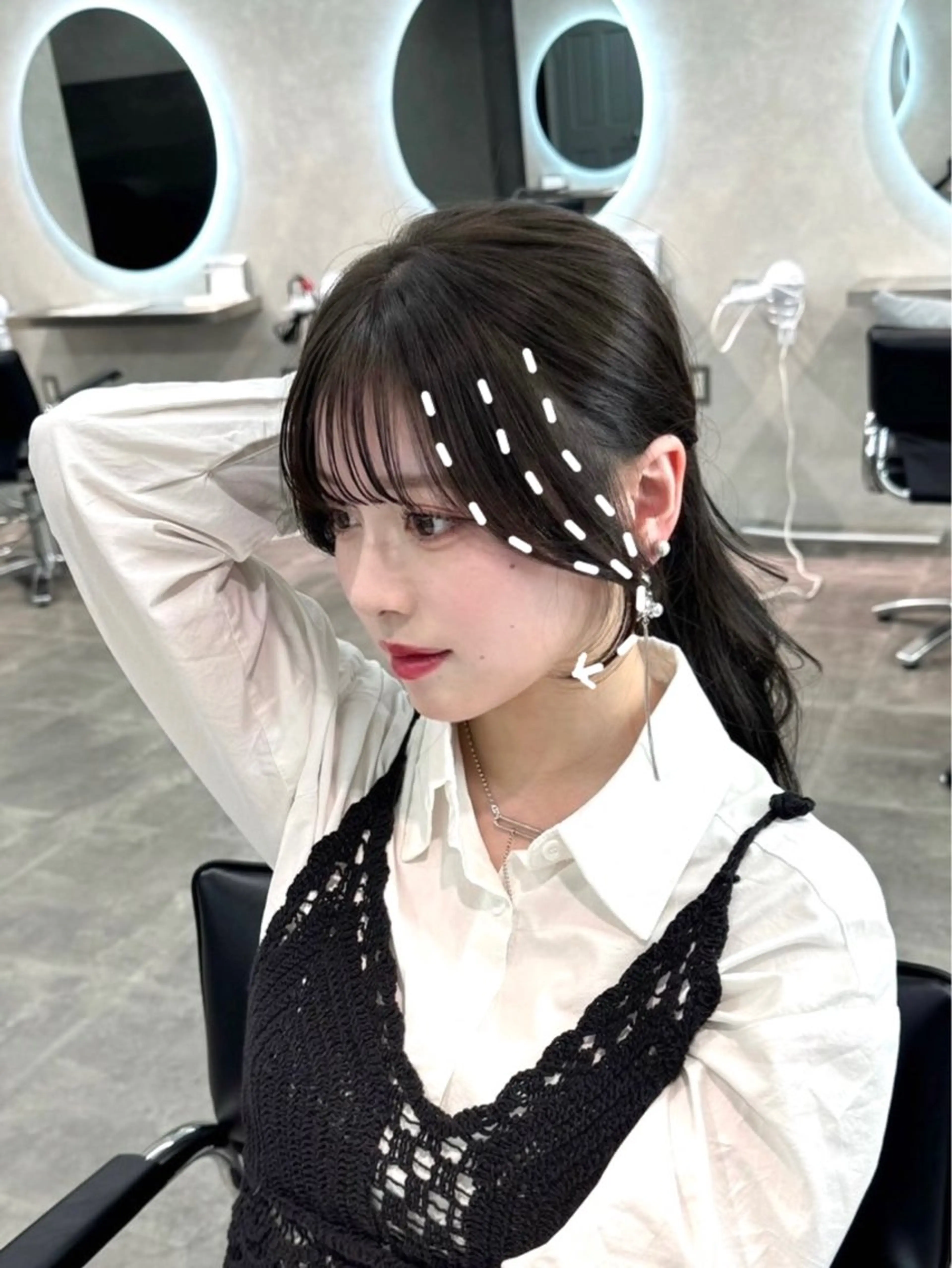 セミロング カット 韓国特化🇰🇷千葉 /レイヤーカット竜生のヘアスタイル