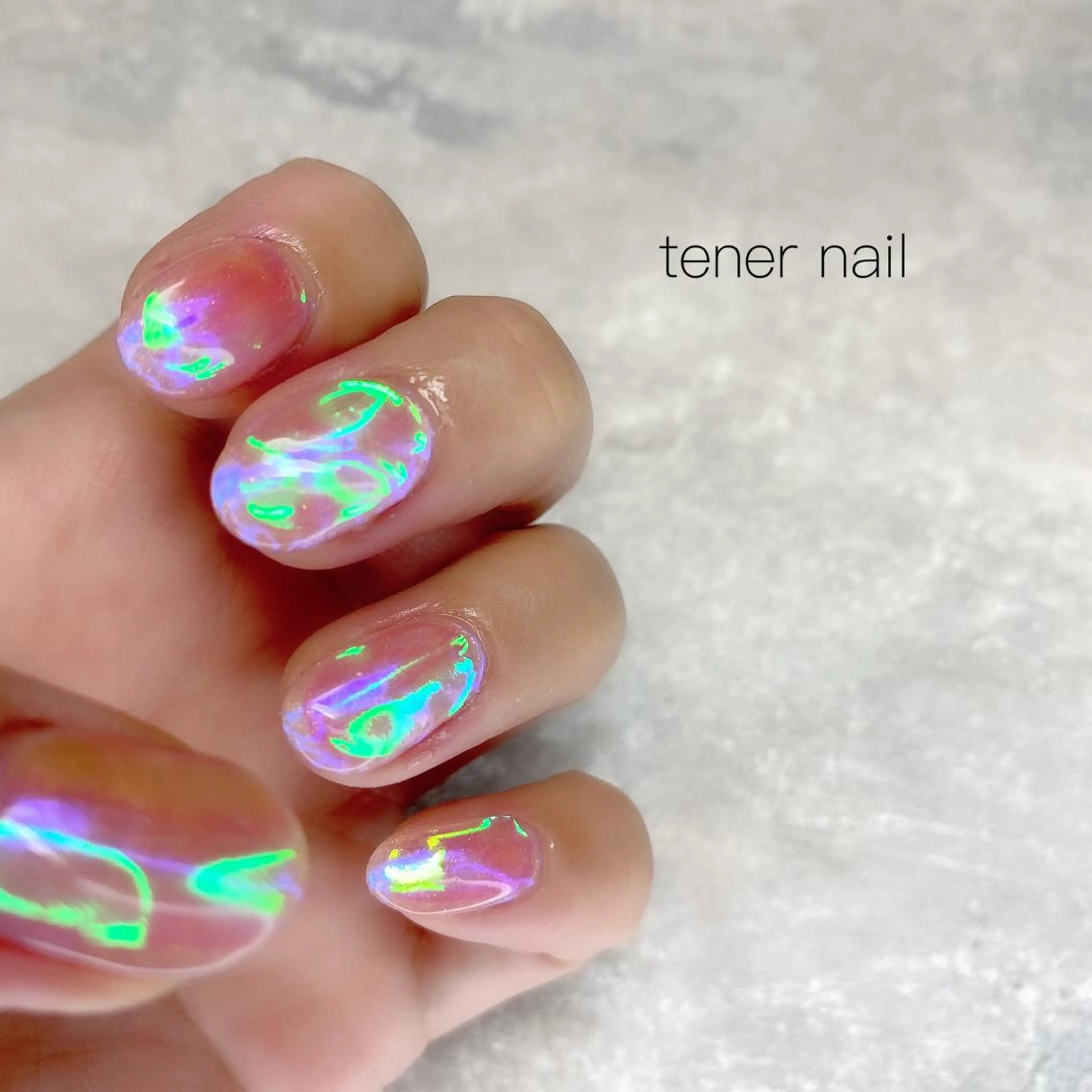 ネイル 氷ネイル・うるうるネイル テネルネイル tener nailのネイルデザイン