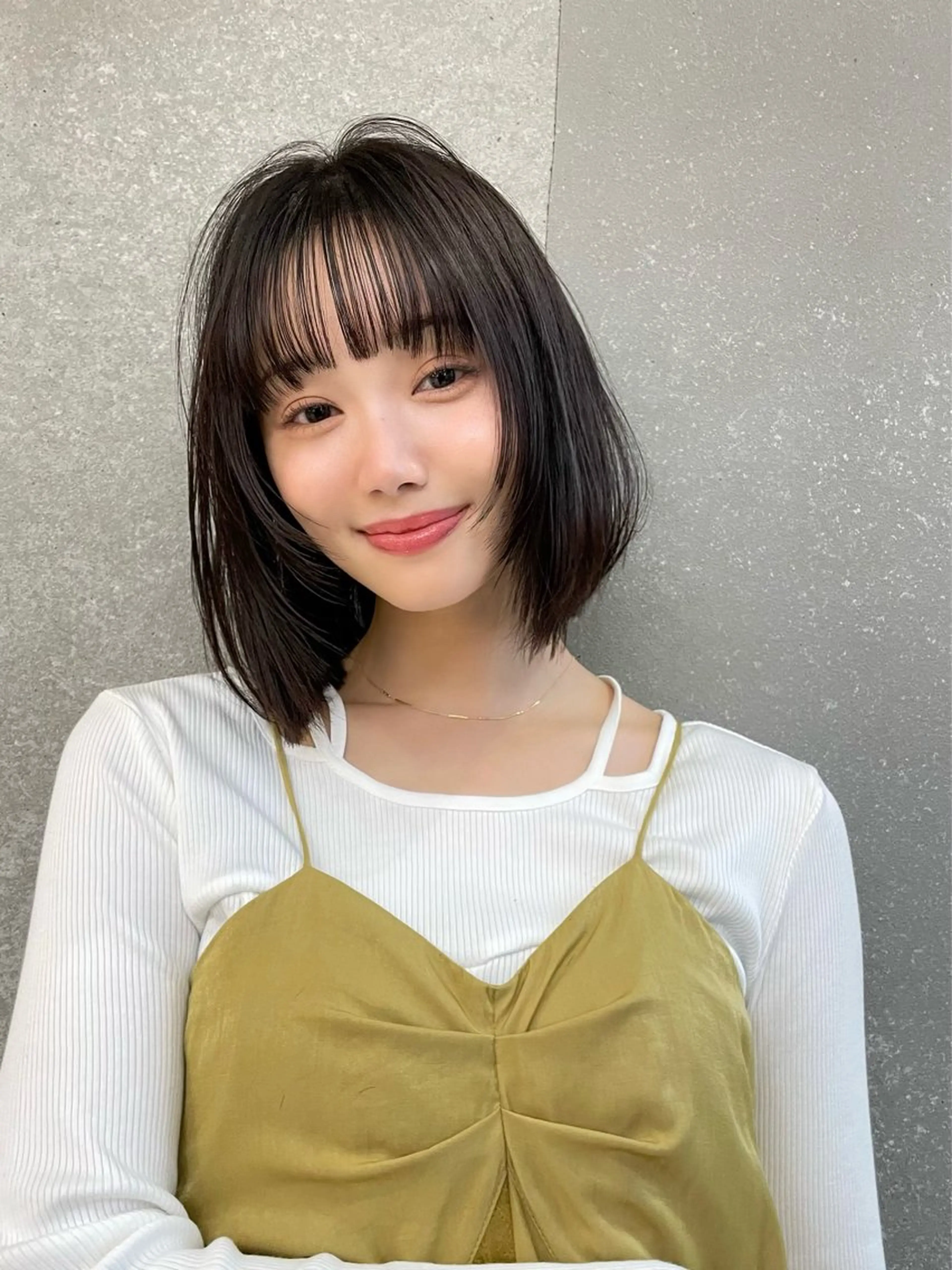 ショート ボブ 顔周りカット 似合わせカット カット ヘアカラー トリートメント 本田 奈穂美のヘアスタイル