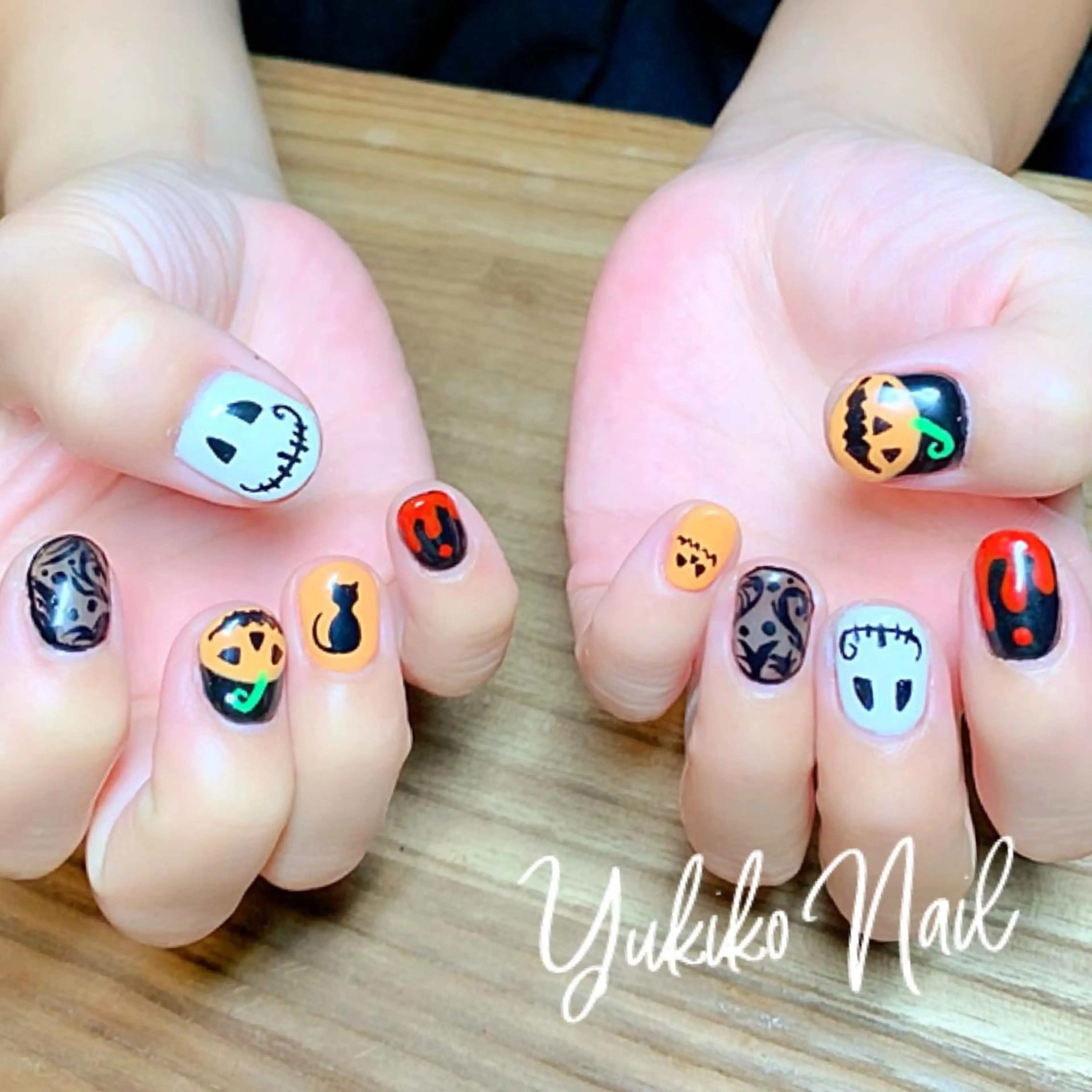 ネイル ハロウィン ハンドネイル ユキコ ネイルのネイルデザイン