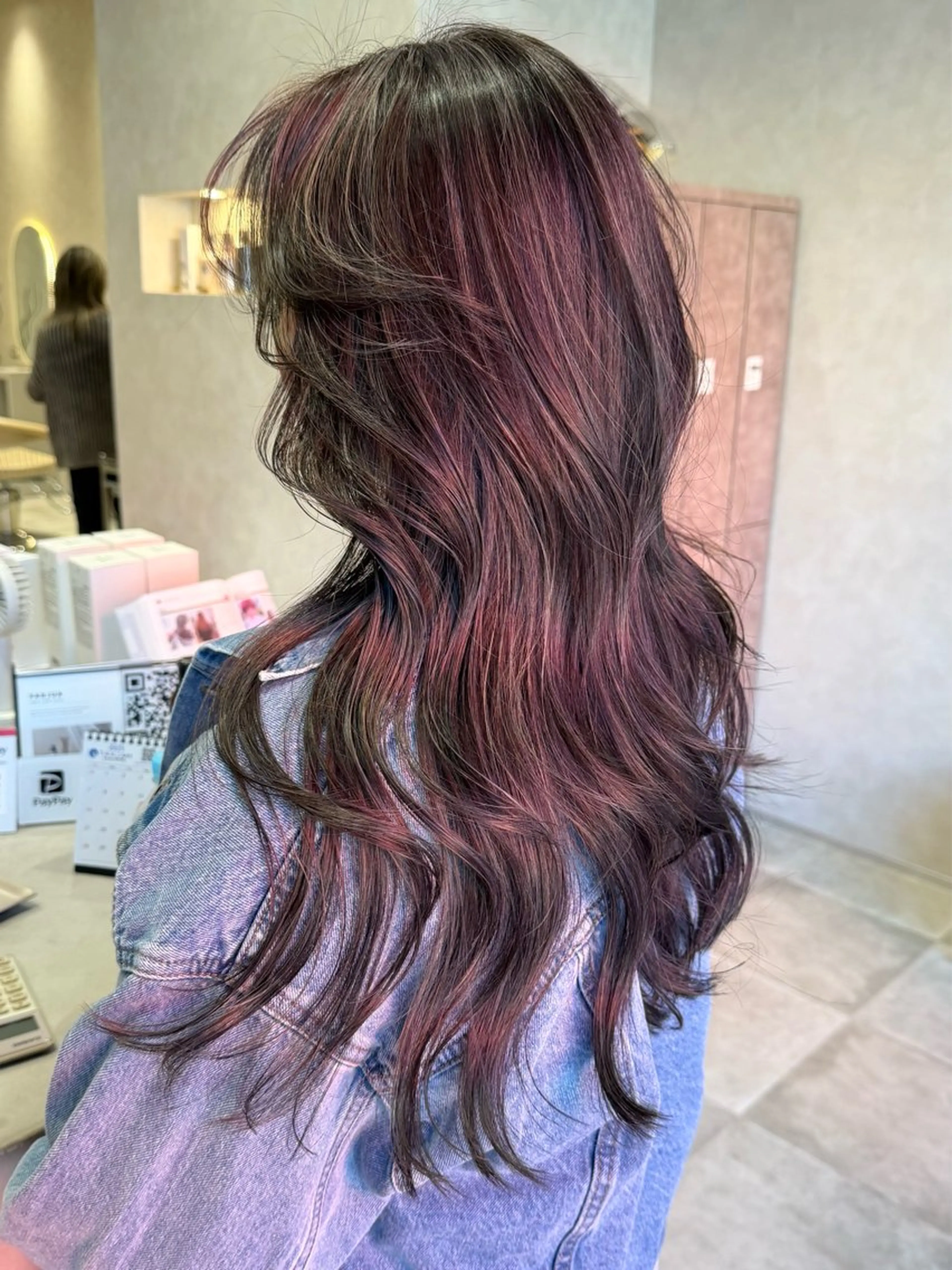 ロング カラー ハイライトカラー ハイライト 盛れるカットカラー DEAN豊橋店のヘアスタイル