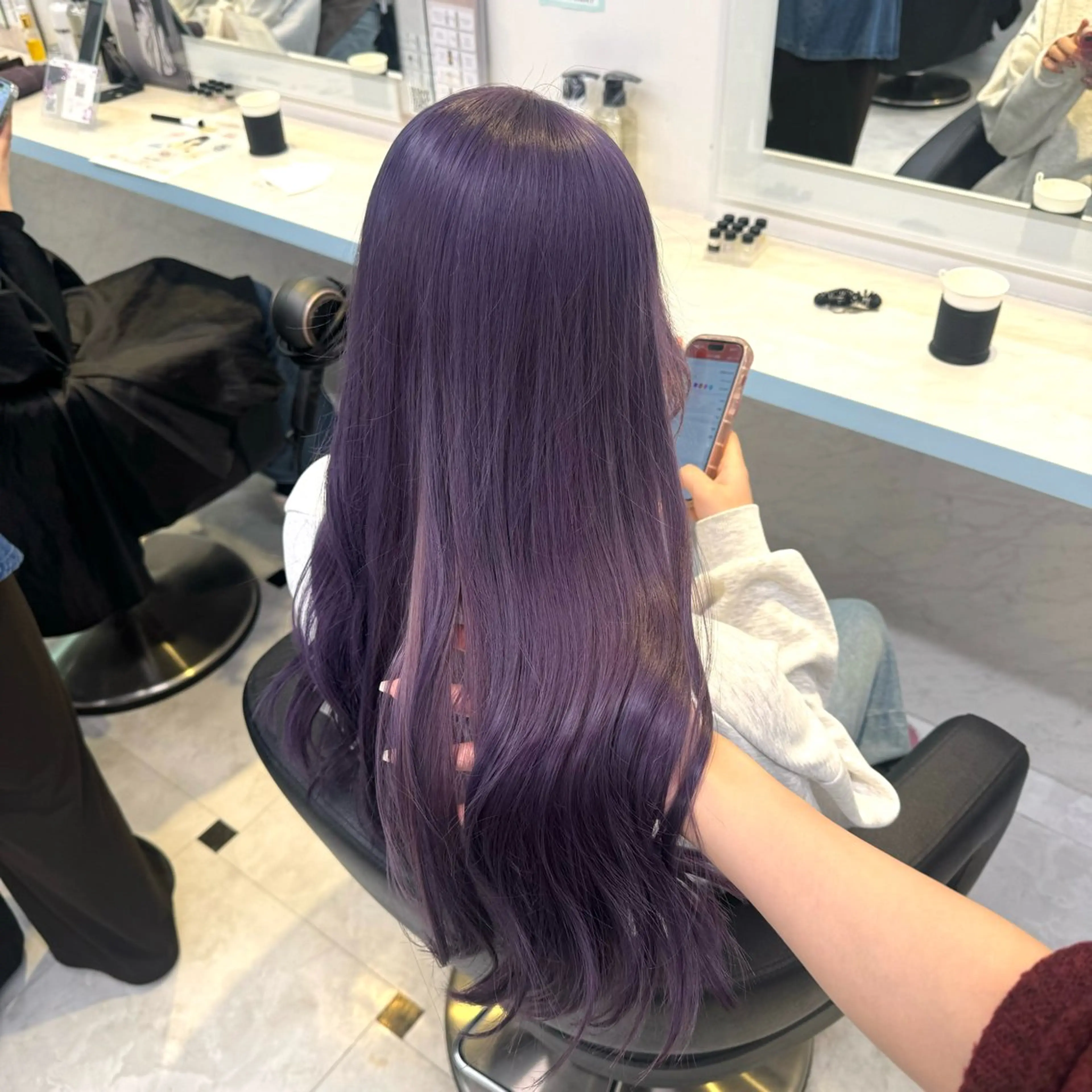 ロング カラー ヘアカラー トリートメント ヘッドスパ ヘアセット 暖色🩷透明感カラー ♡Maika♡のヘアスタイル