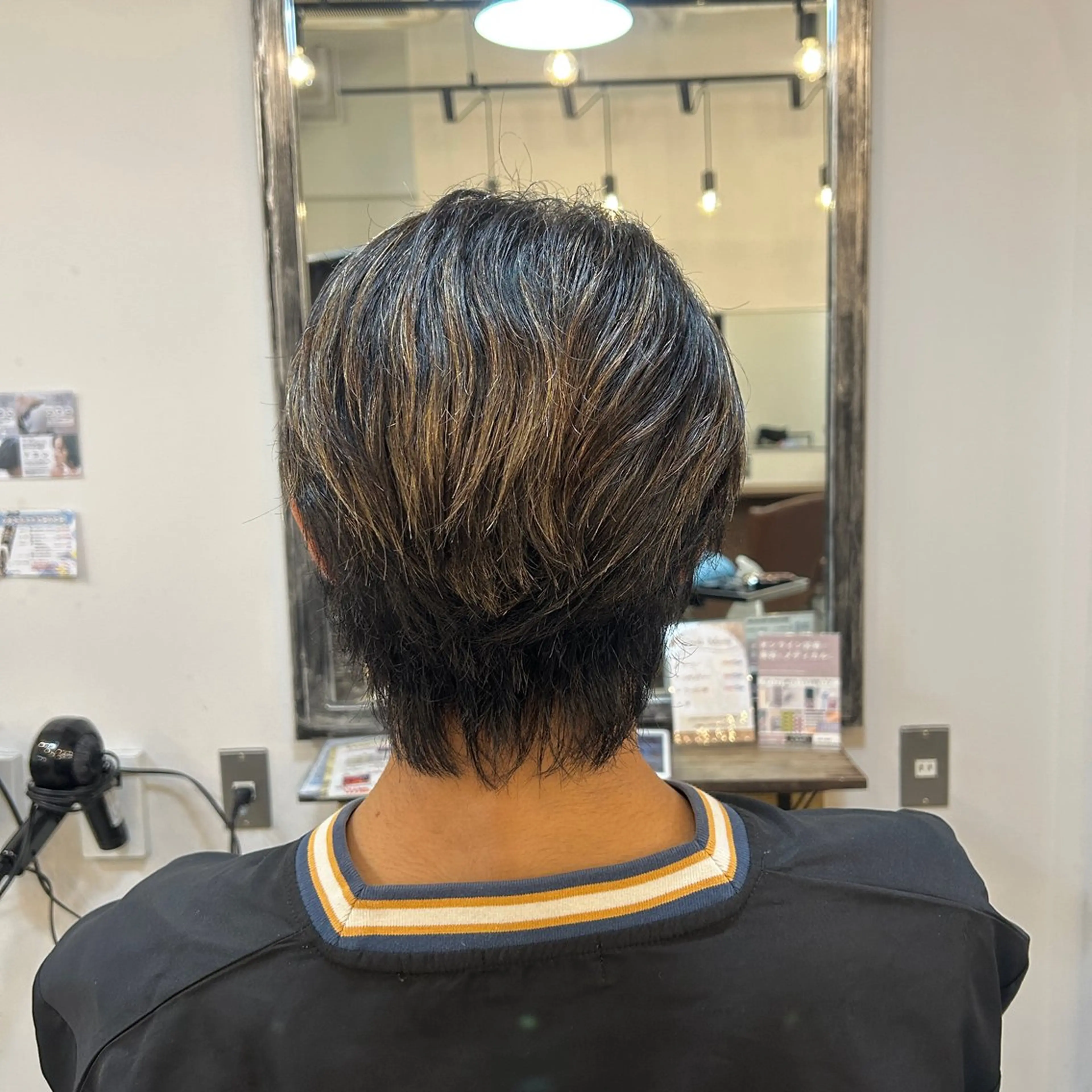 ミディアム メンズ メンズウルフカット ウルフカット ヘア✂️＆アイ👁️ 🫧ﾐﾕｳ🫧のヘアスタイル