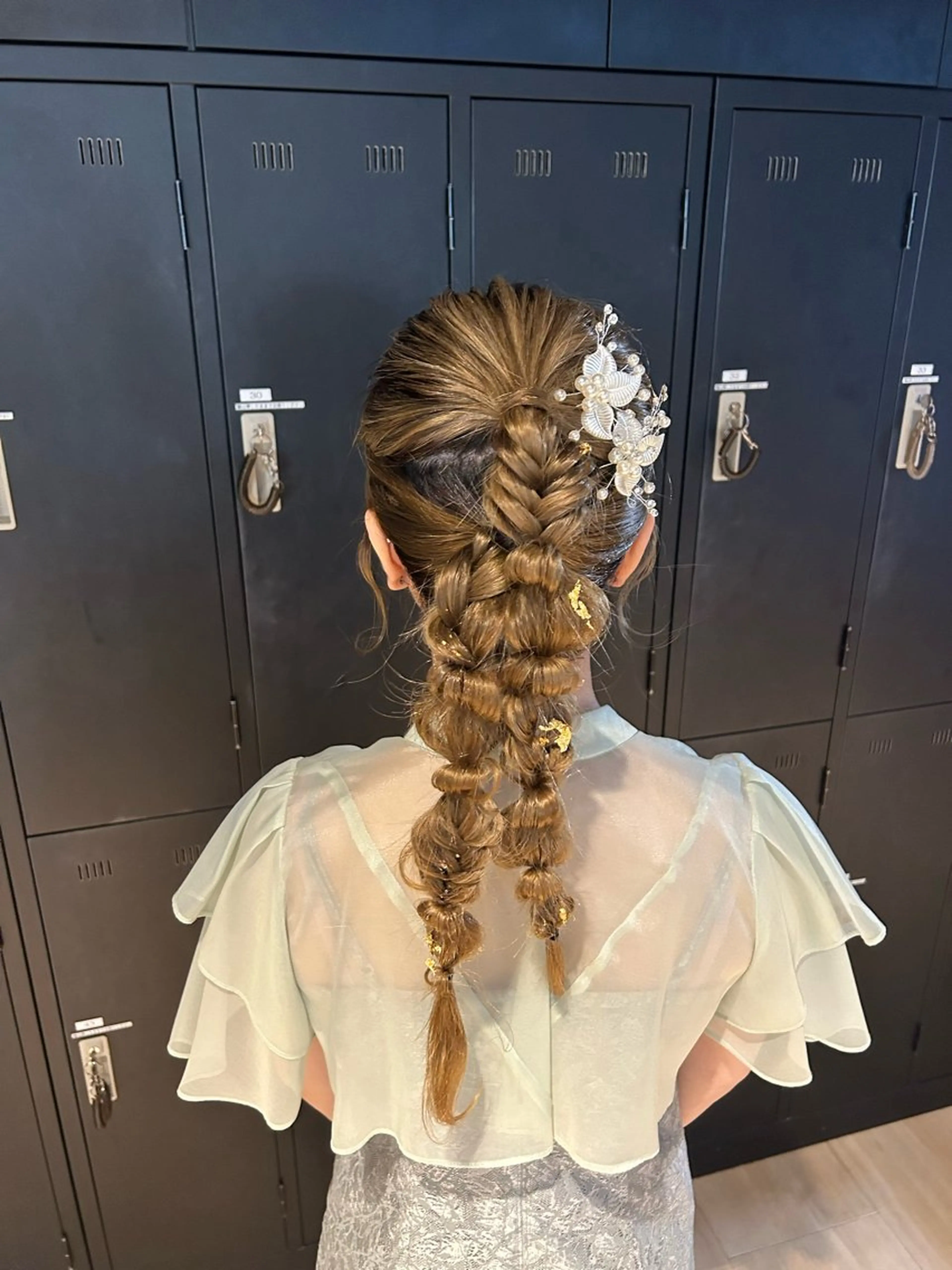 ロング ヘアセット 韓国ヘア/顔周り ヘアセット/加藤優里のヘアスタイル