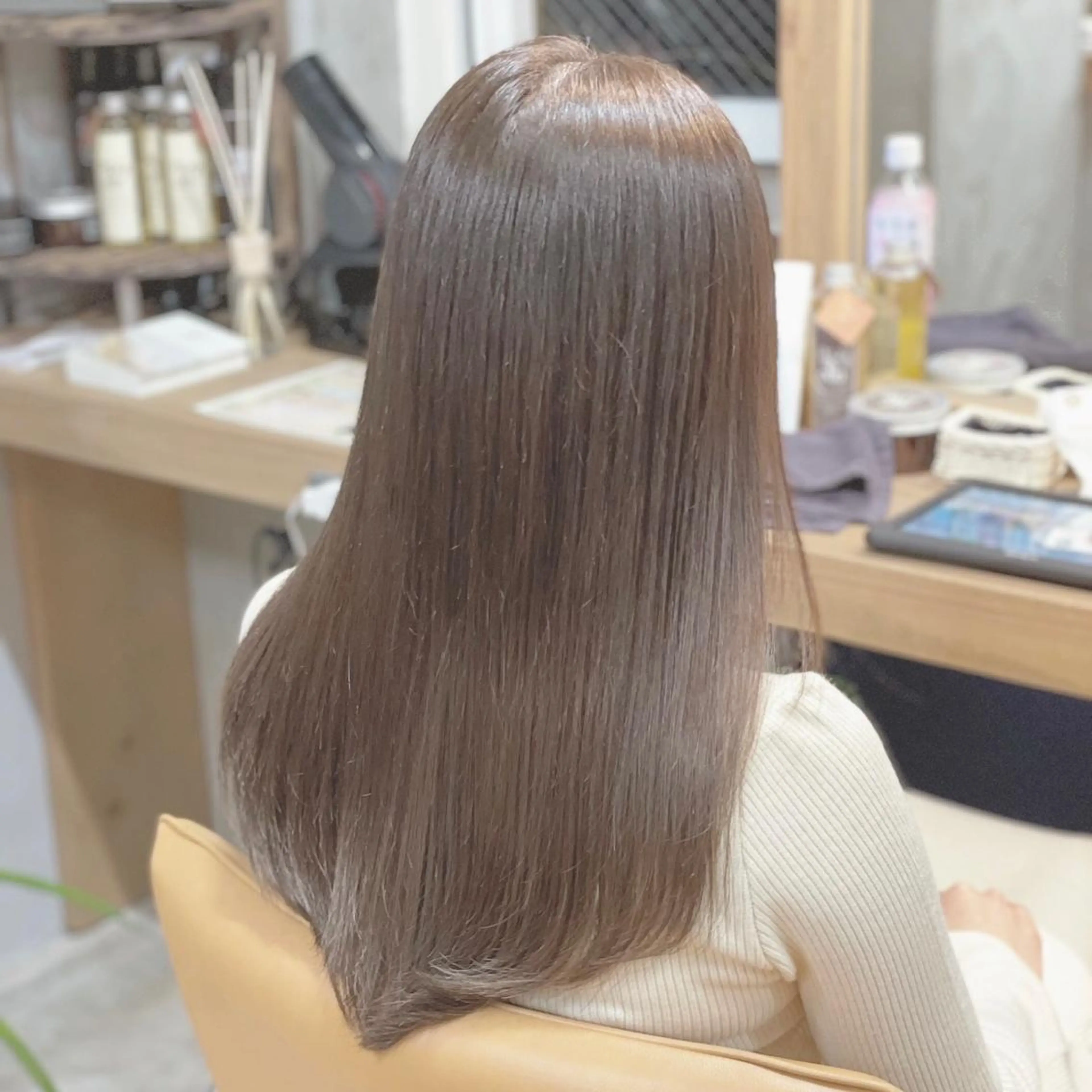 セミロング カラー 🦋韓国系指名No1 店長/圓山 祐也🦋のヘアスタイル