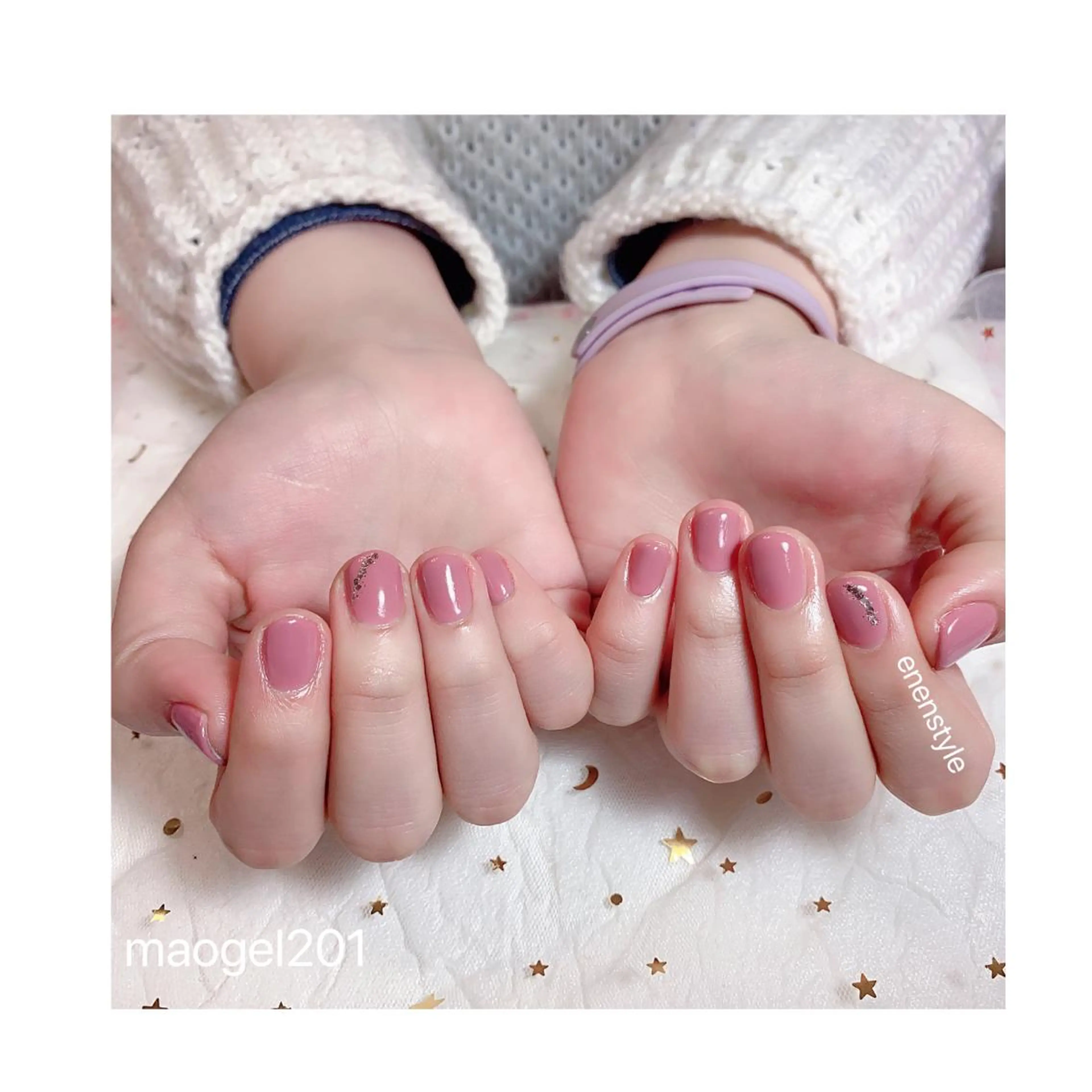 ショート ネイル ジェルネイル ニュアンスネイル オフィスネイル ワンカラーネイル パラジェル 👑enen style👑のネイルデザイン