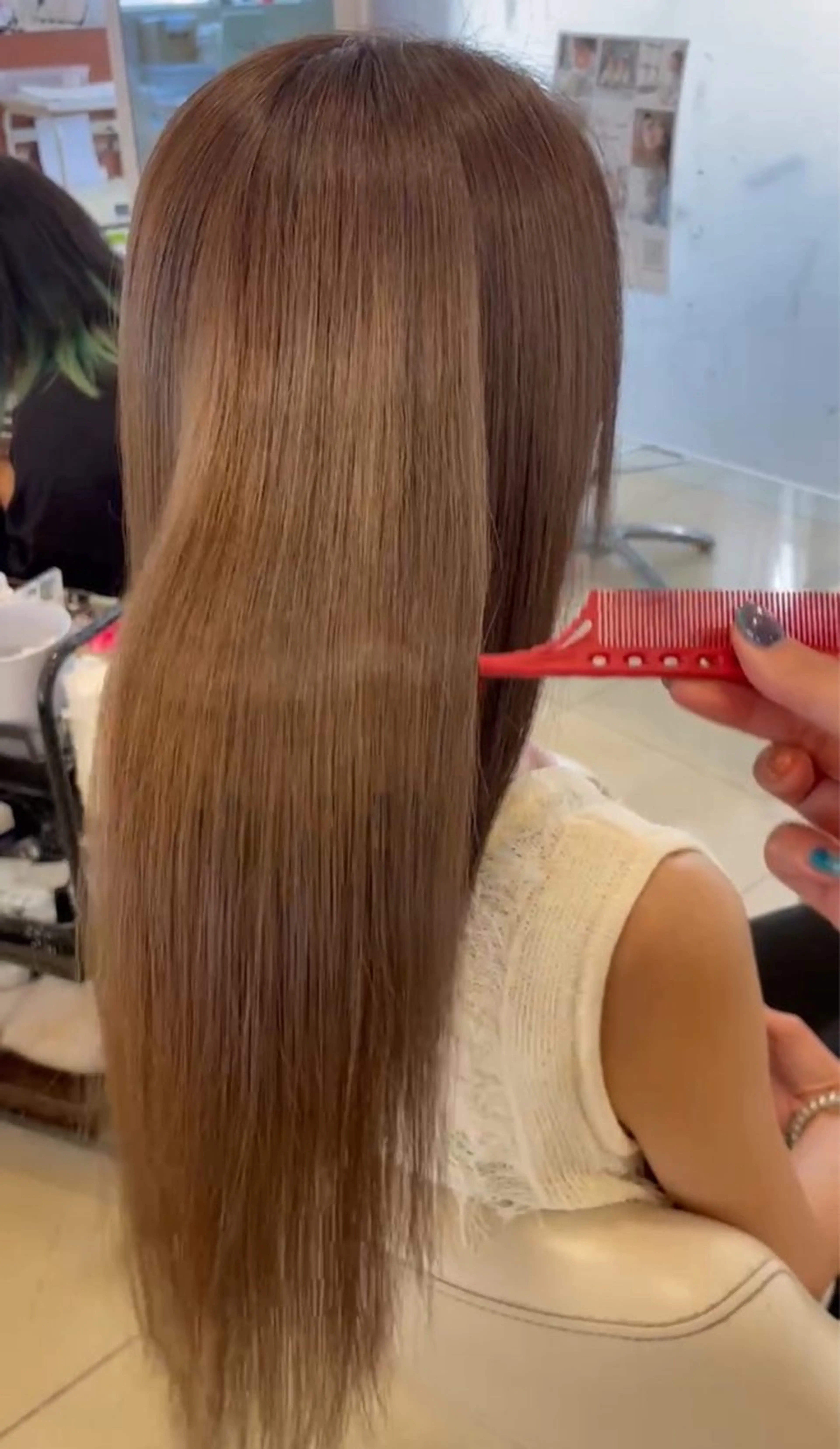 ロング ヘアカラー トリートメント 🎈カラーエステ 🎈通事 啓人のヘアスタイル