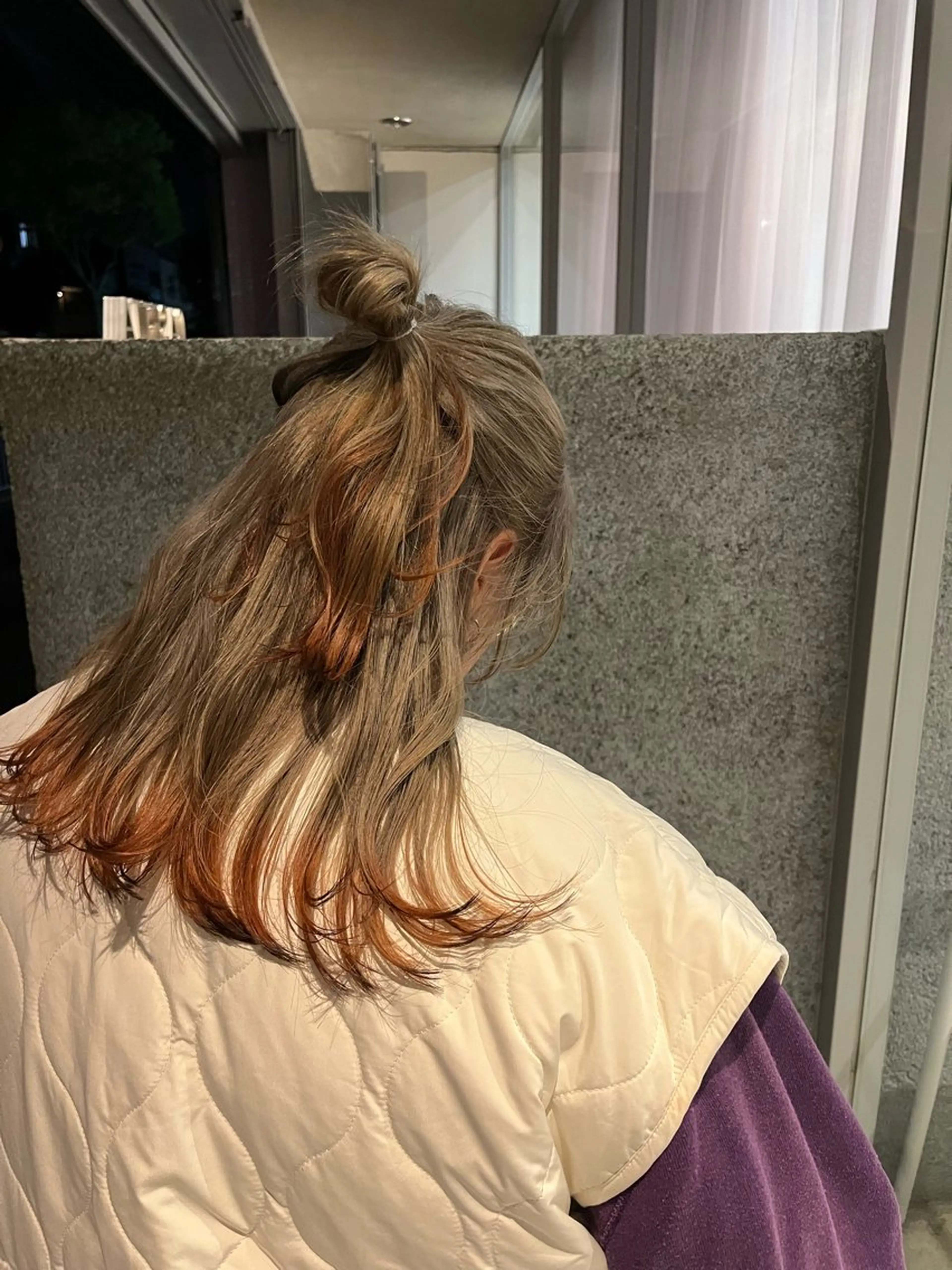 ロング 藤井 美歩/赤髪のヘアスタイル