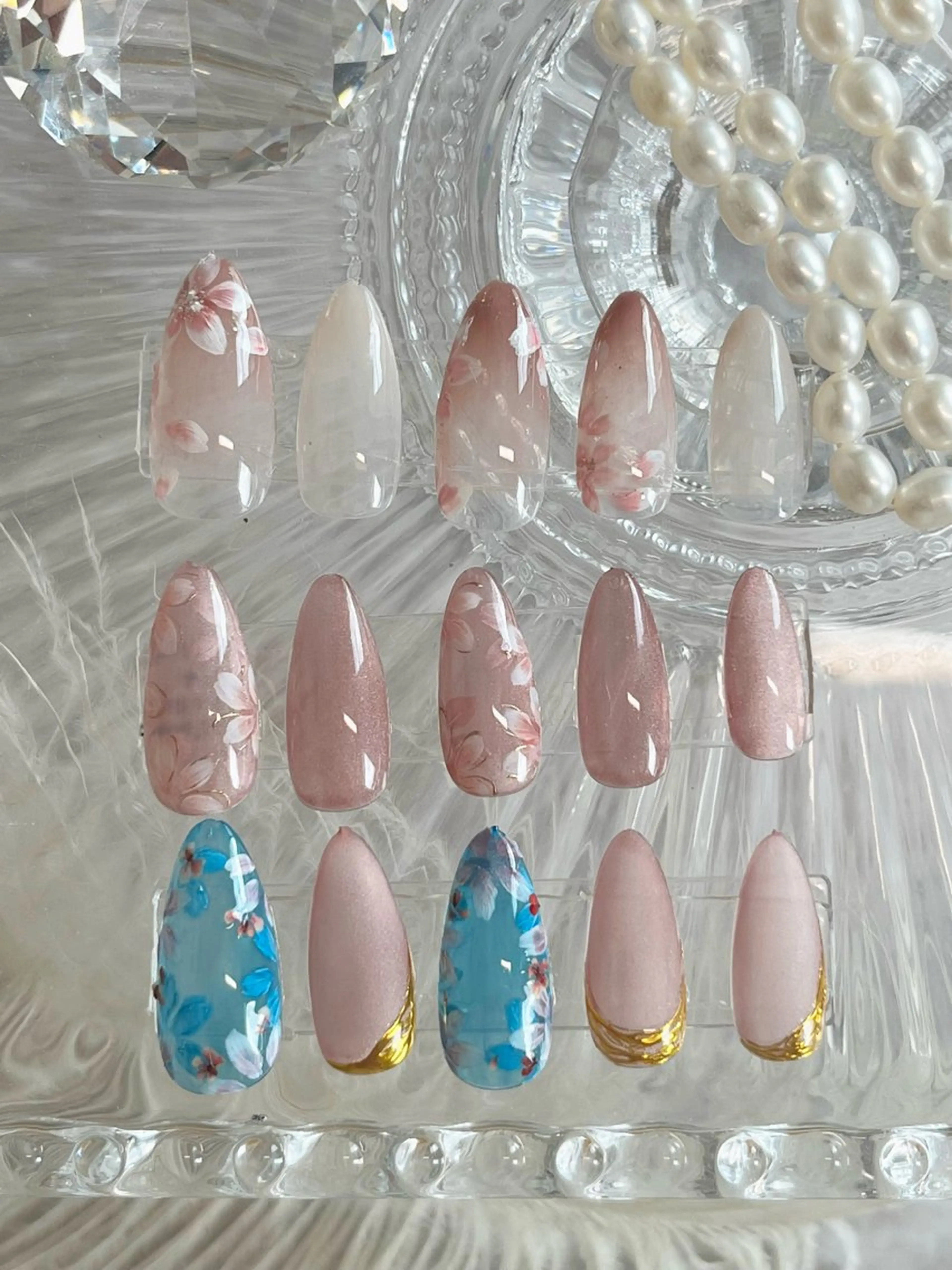 ネイル 桜ネイル ハンドネイル Nailsalon C.U.Eのネイルデザイン