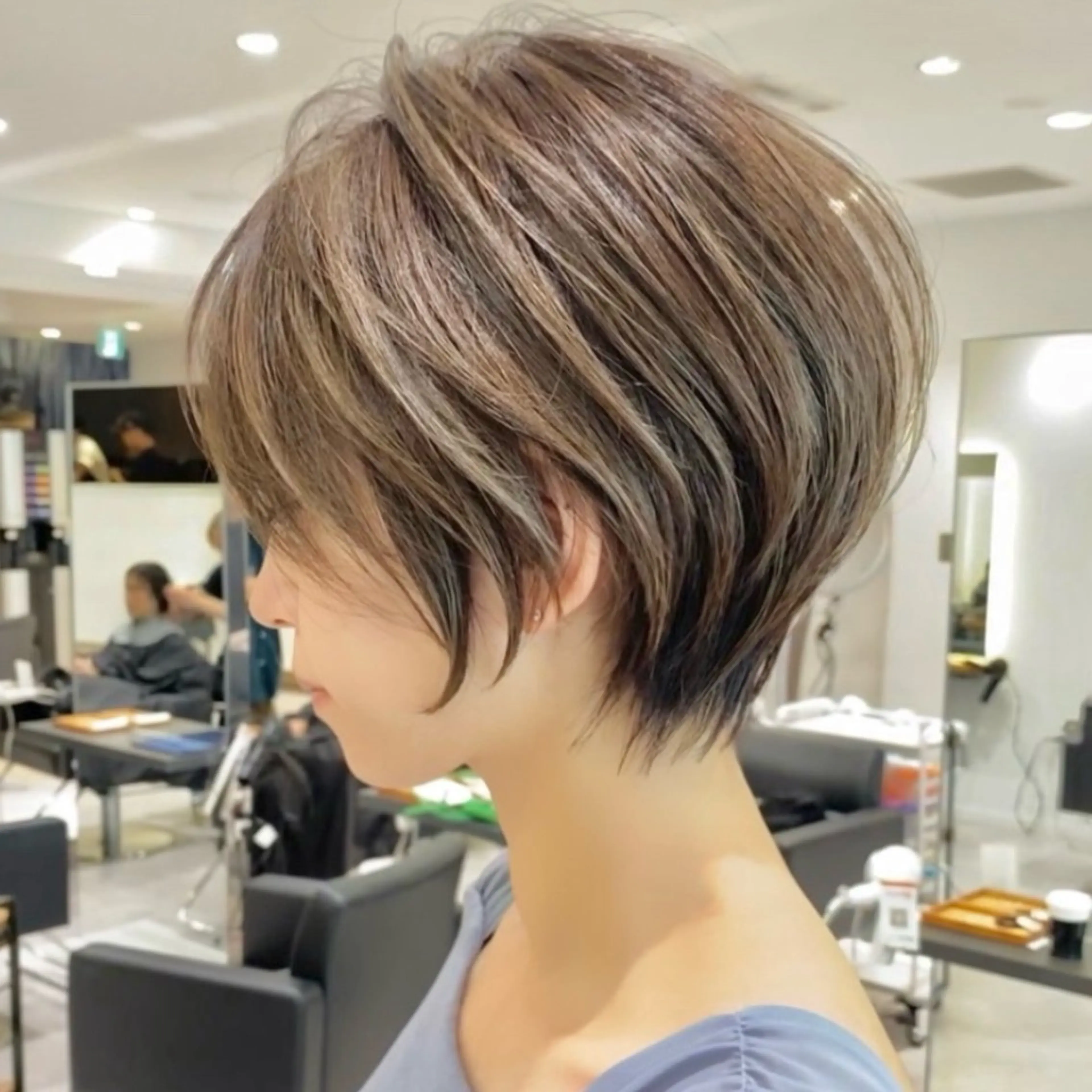 ショート ショートヘア ✨大人ショートヘア /カットモデル/銀座のヘアスタイル