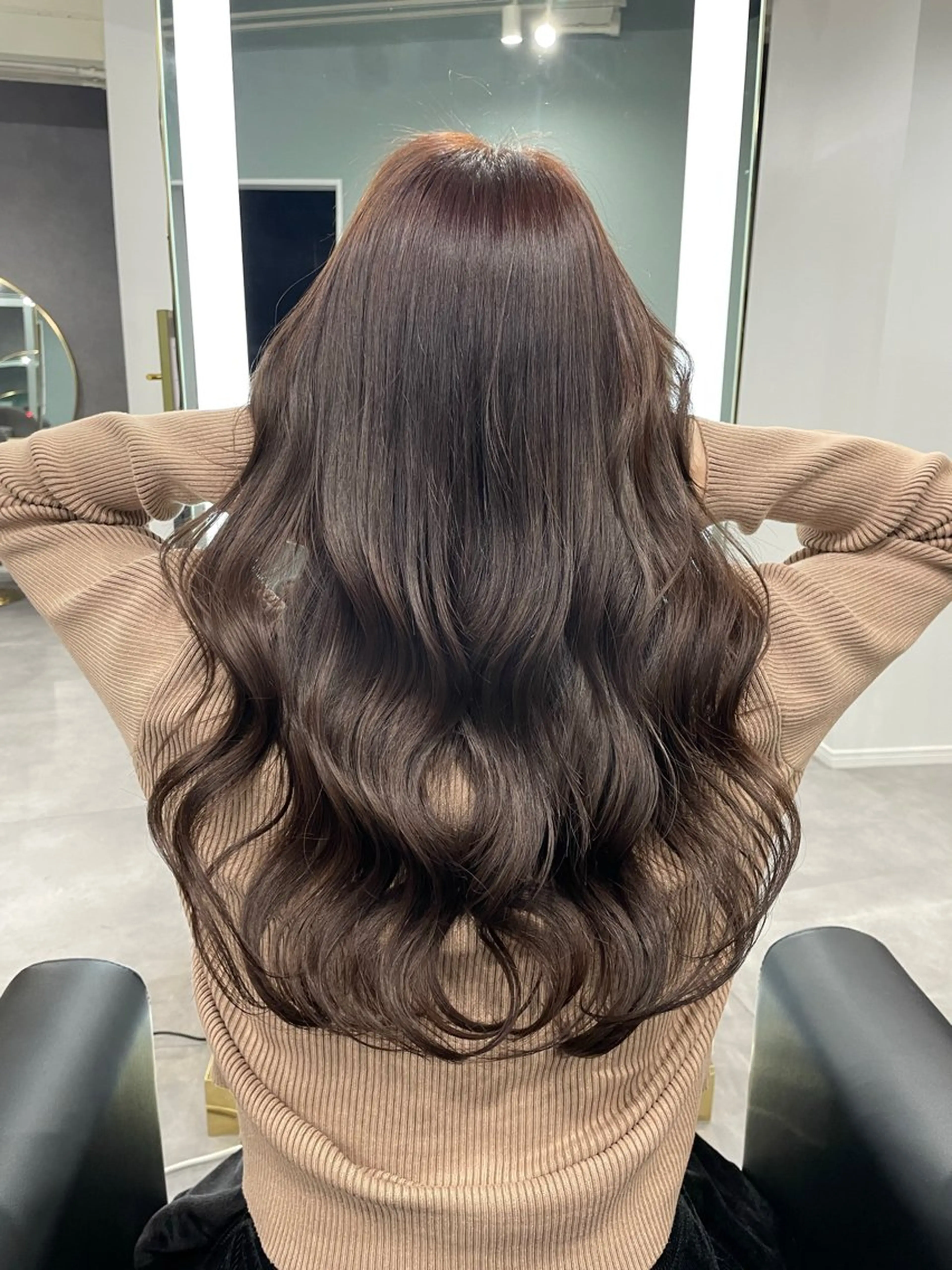 韓国風コテ巻きパーマ+カット　　コテ巻き苦手・韓国巻きができない◦スタイリングを楽にしたい方！の写真