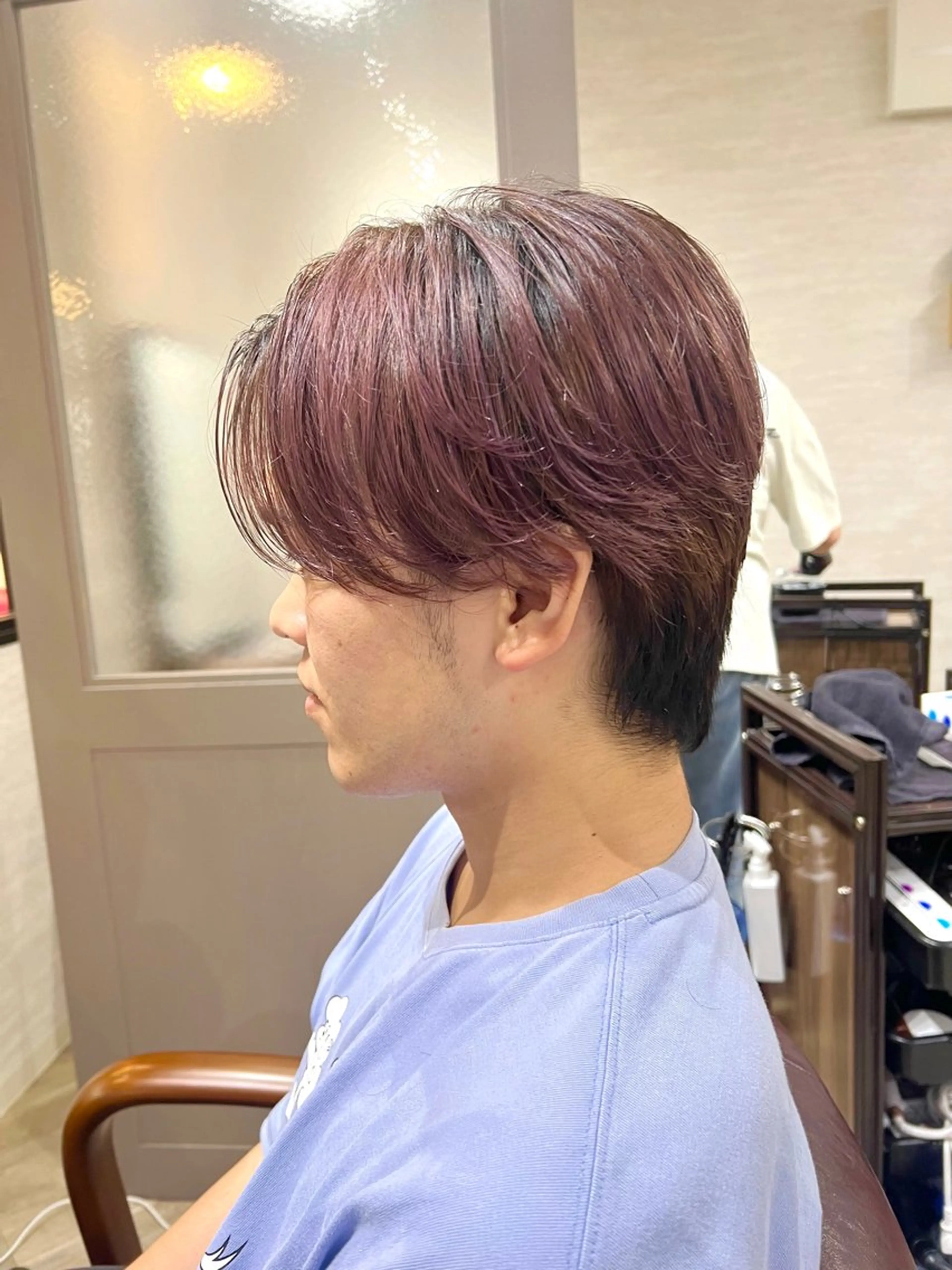 ショート カラー ベージュカラー ブリーチ ラベンダーカラー ピンクカラー ピンクベージュ 顔まわり職人🇰🇷 韓国ヘア/KAITOのヘアスタイル