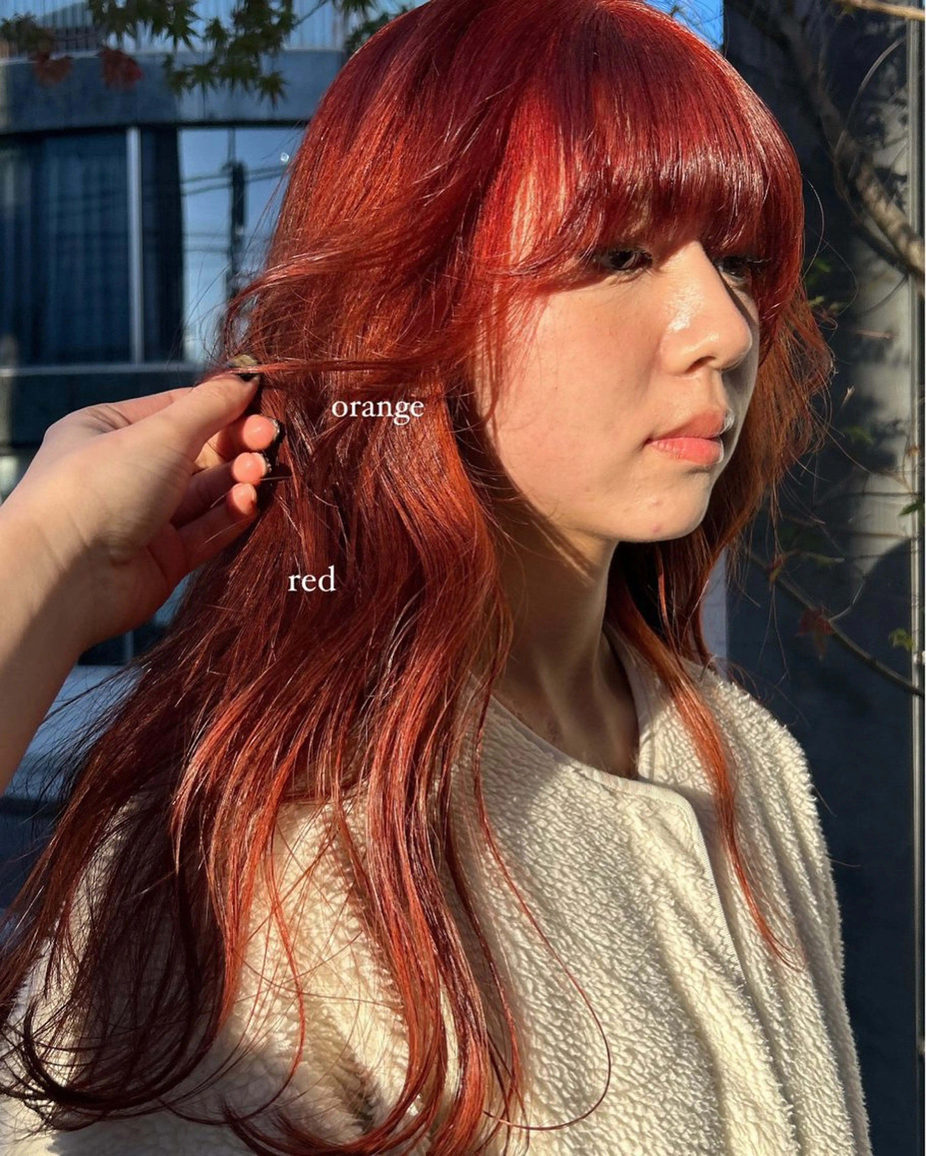 ロング カラー ヘアカラー じゅわっと暖色カラー 🍊Moemiのヘアスタイル