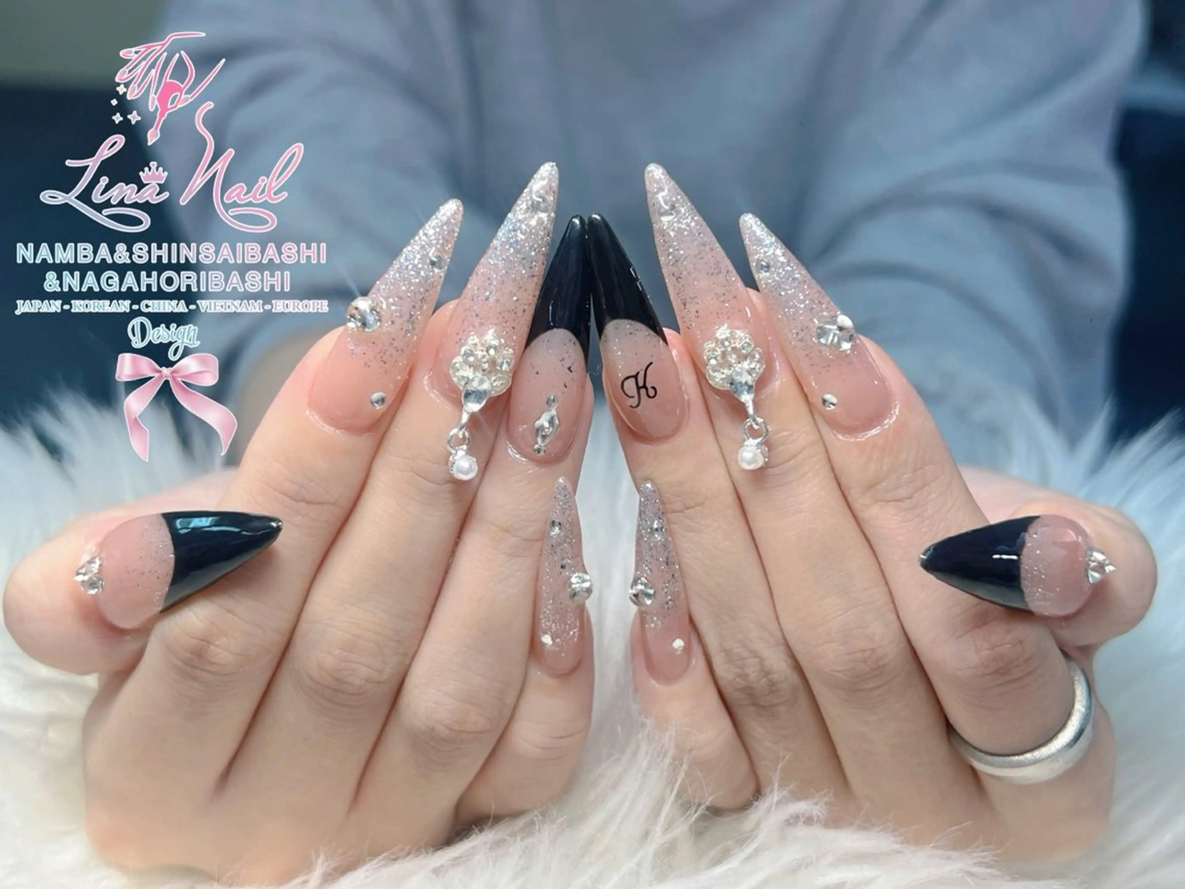 ネイル チークネイル 桜ネイル フラッシュネイル フットネイル ジェルネイル ハンドネイル リナネイル アメ村心斎橋店のネイルデザイン