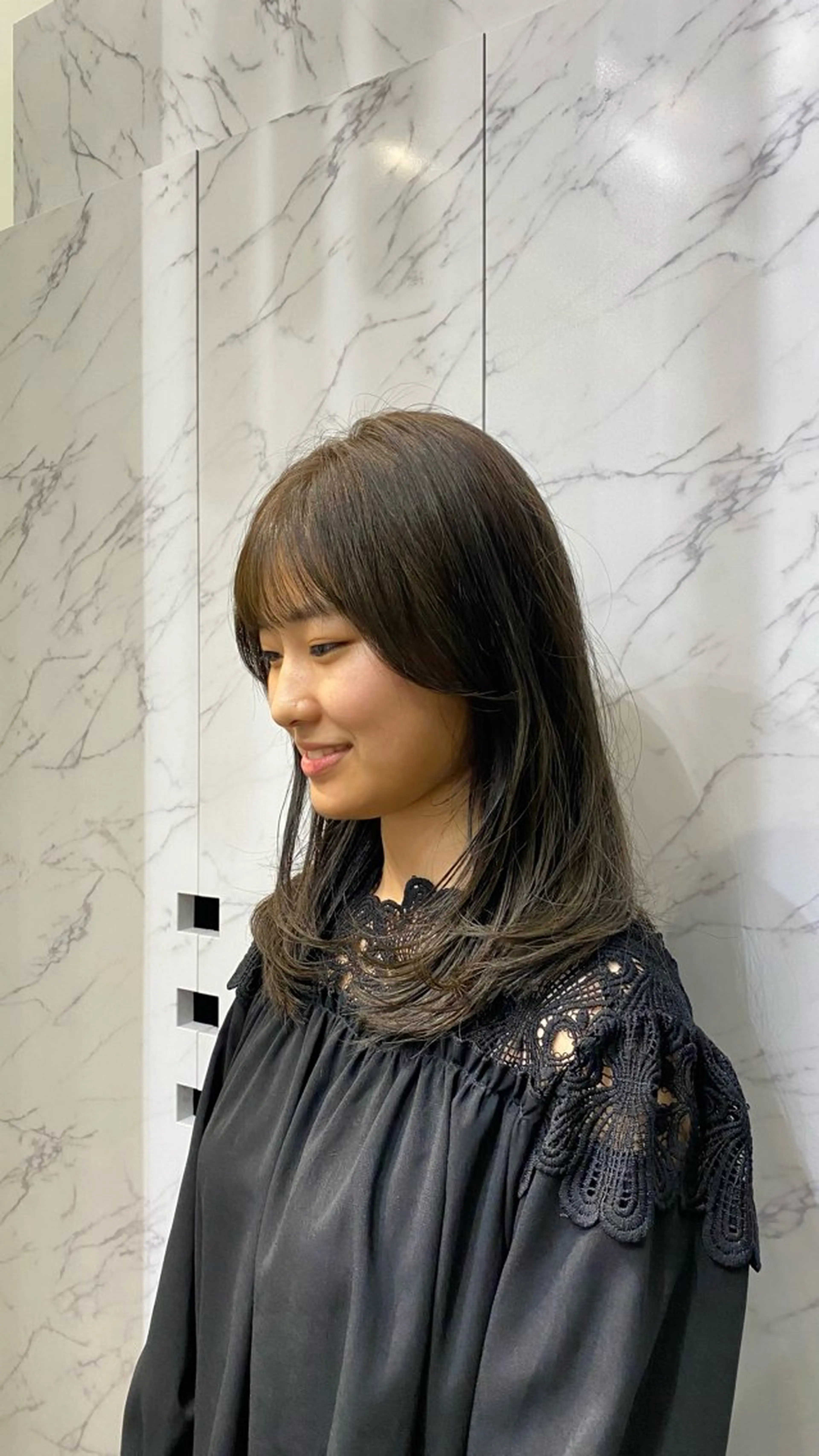 ロング マツザキ マナトのヘアスタイル