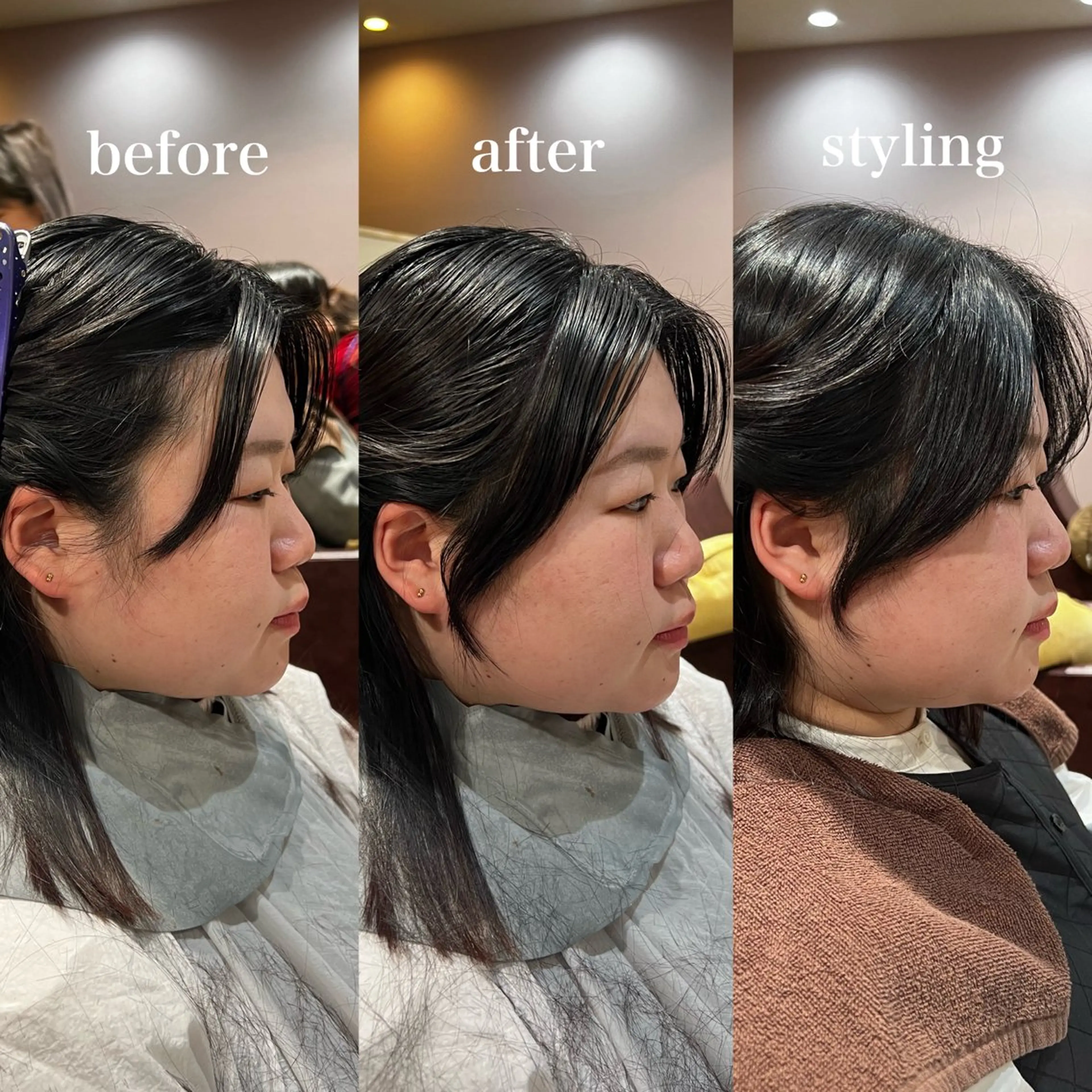 セミロング アッシュ 韓国風カラー ボブ 髪質改善 韓国風ヘア 🌿寄り添い型美容師 🌿yuiのヘアスタイル