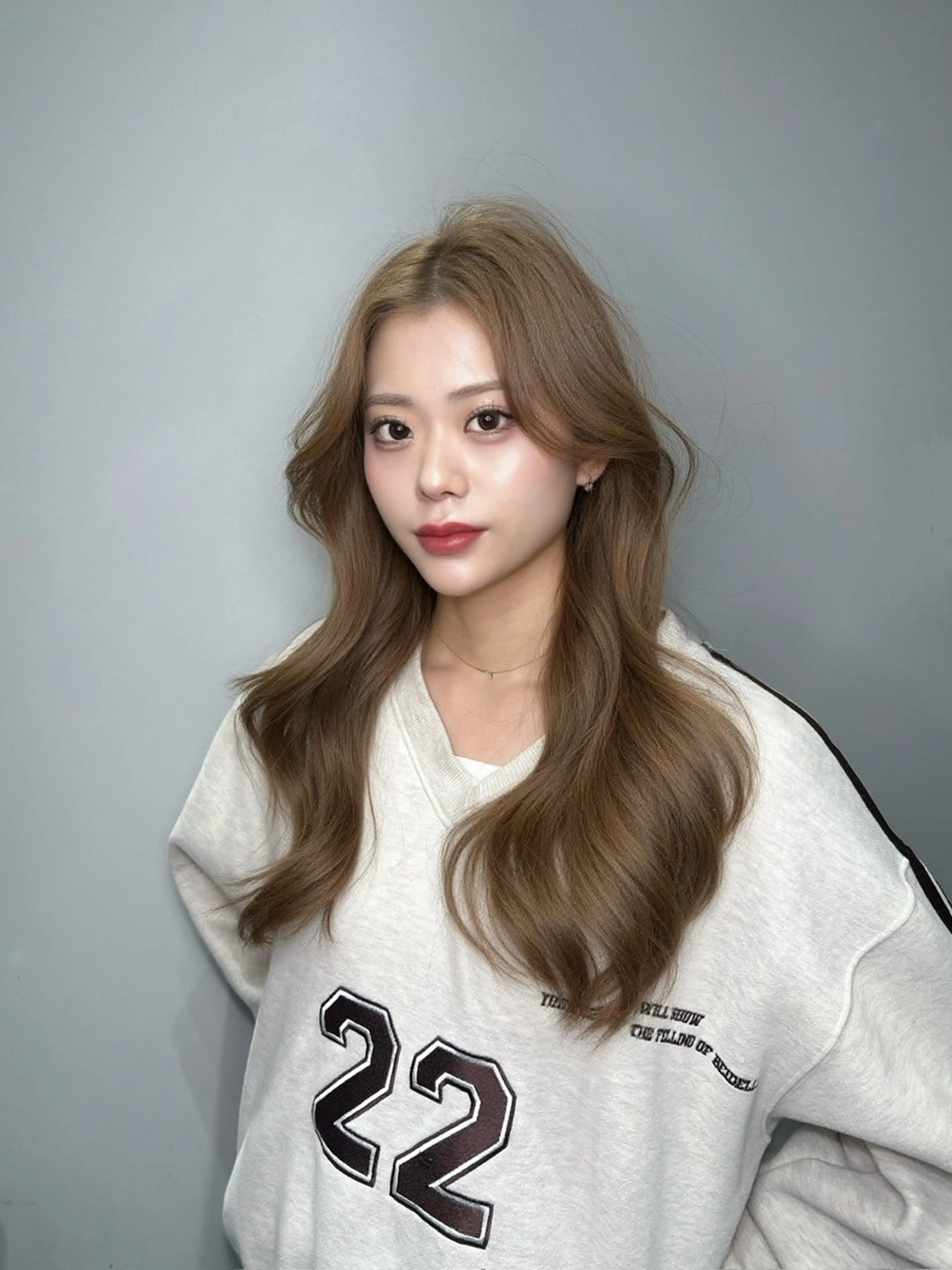 ロング カラー カット ヘアカラー トリートメント ワンホン×韓国/ 髪質改善/itaruのヘアスタイル