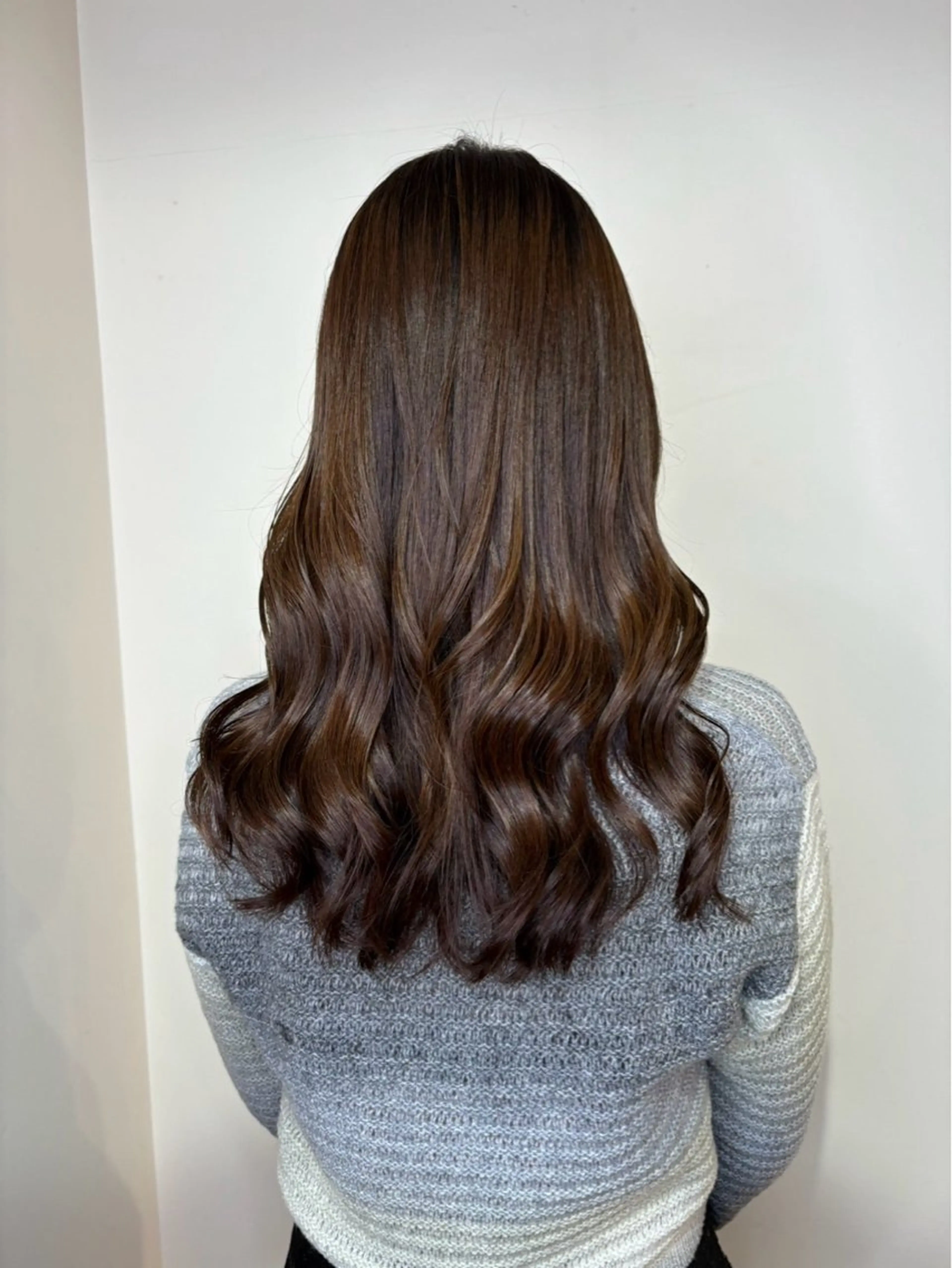 セミロング カラー ブラウンカラー 小川 美奈のヘアスタイル