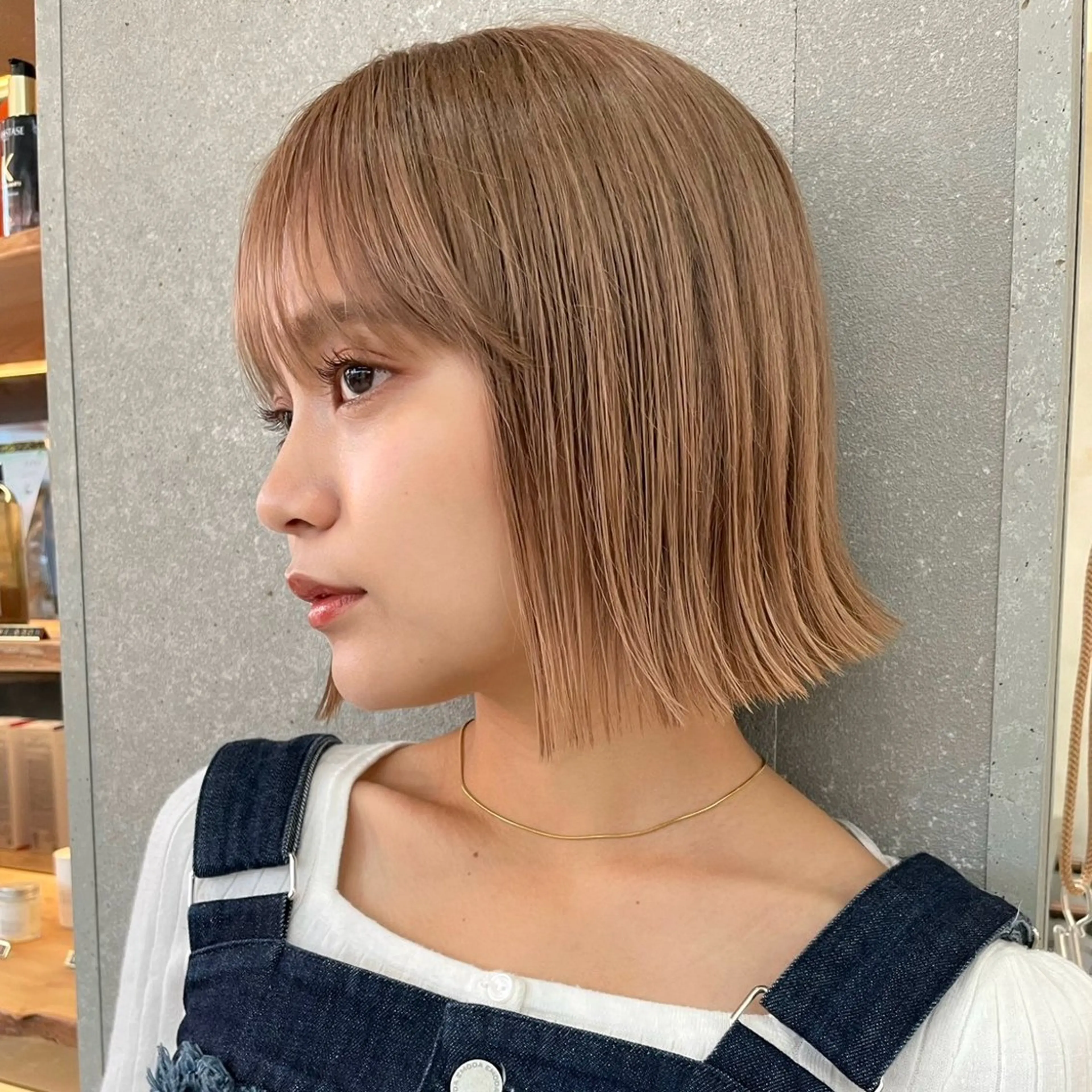 ミディアム ボブ 似合わせカット 外ハネヘア ボブ/くびれボブ/ 髪質改善/Ru-kaのヘアスタイル