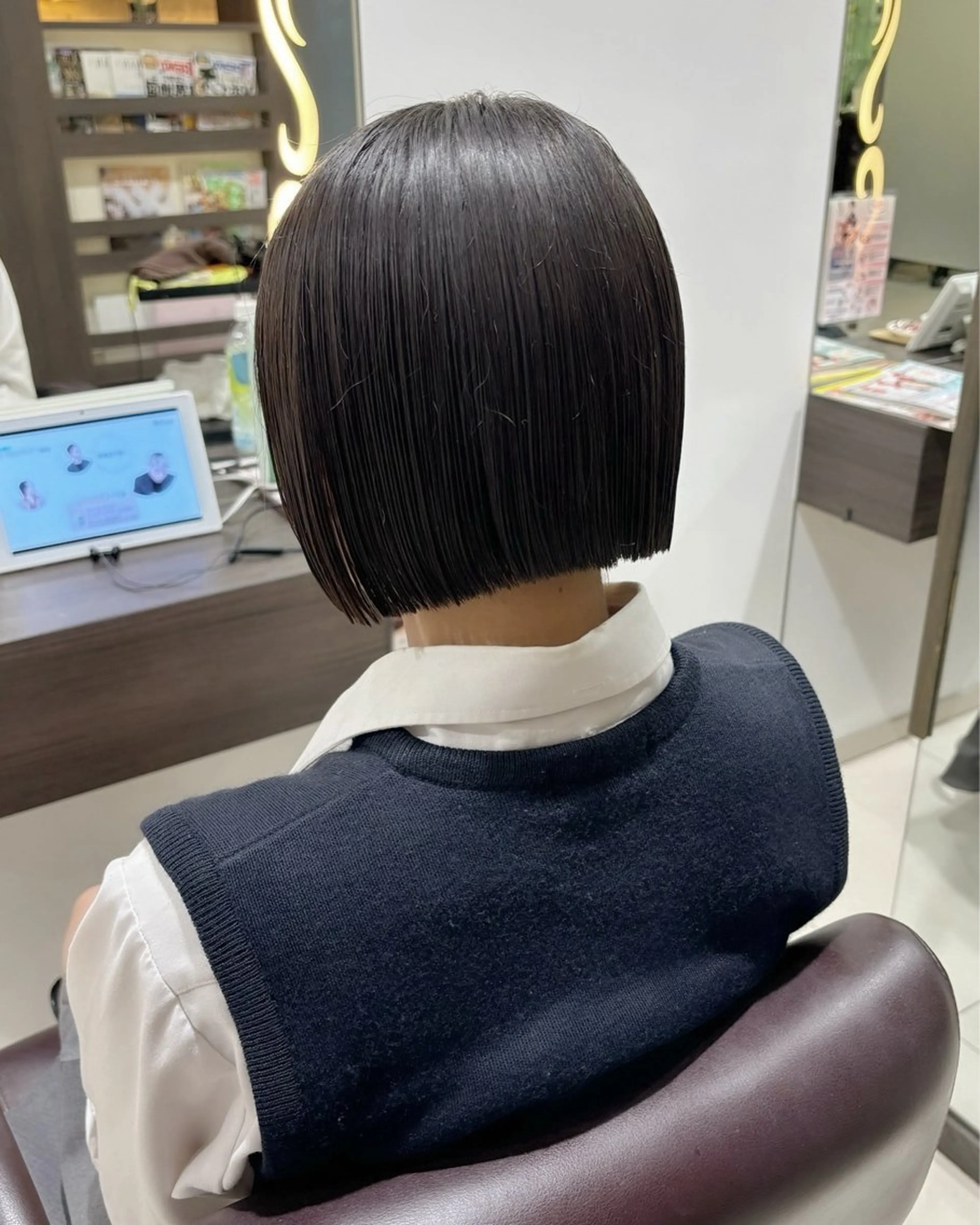 ショート ボブ カット トリートメント ぷつっとボブ/ちゅる ピンク/mika☆のヘアスタイル