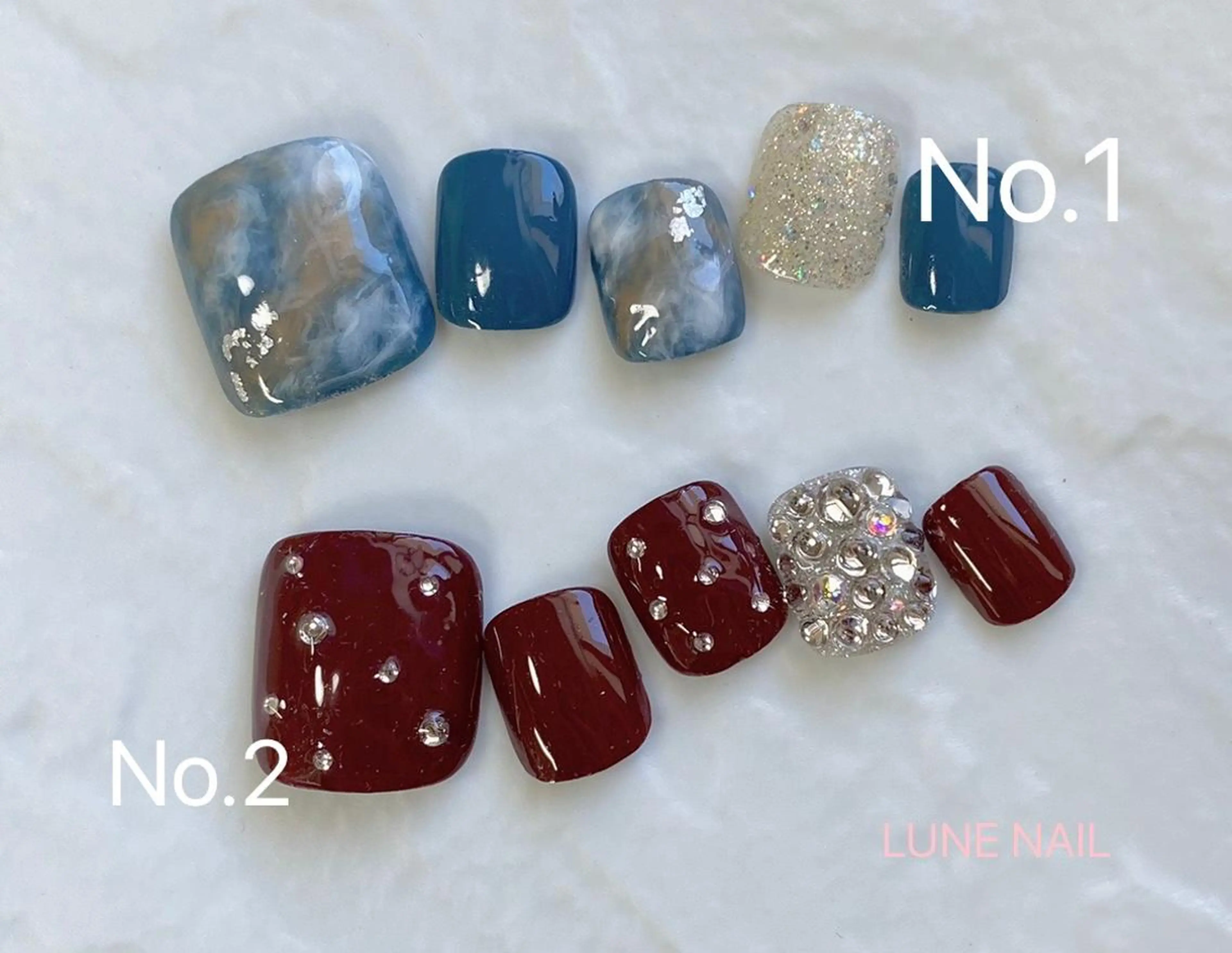 ショート ネイル シンプルネイル フットネイル LUNE NAILのその他イメージ