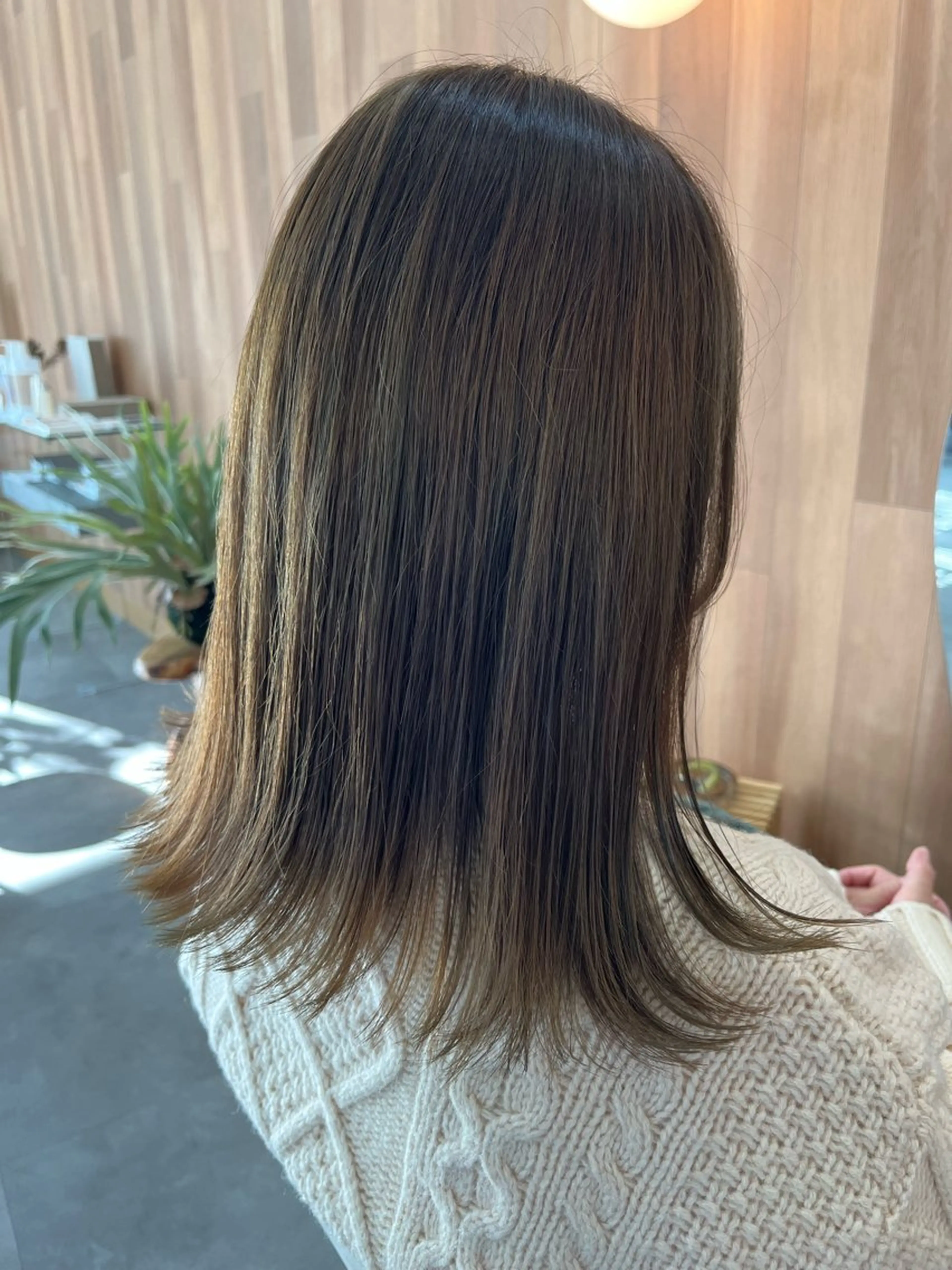 ミディアム カラー 村田 萌のヘアスタイル
