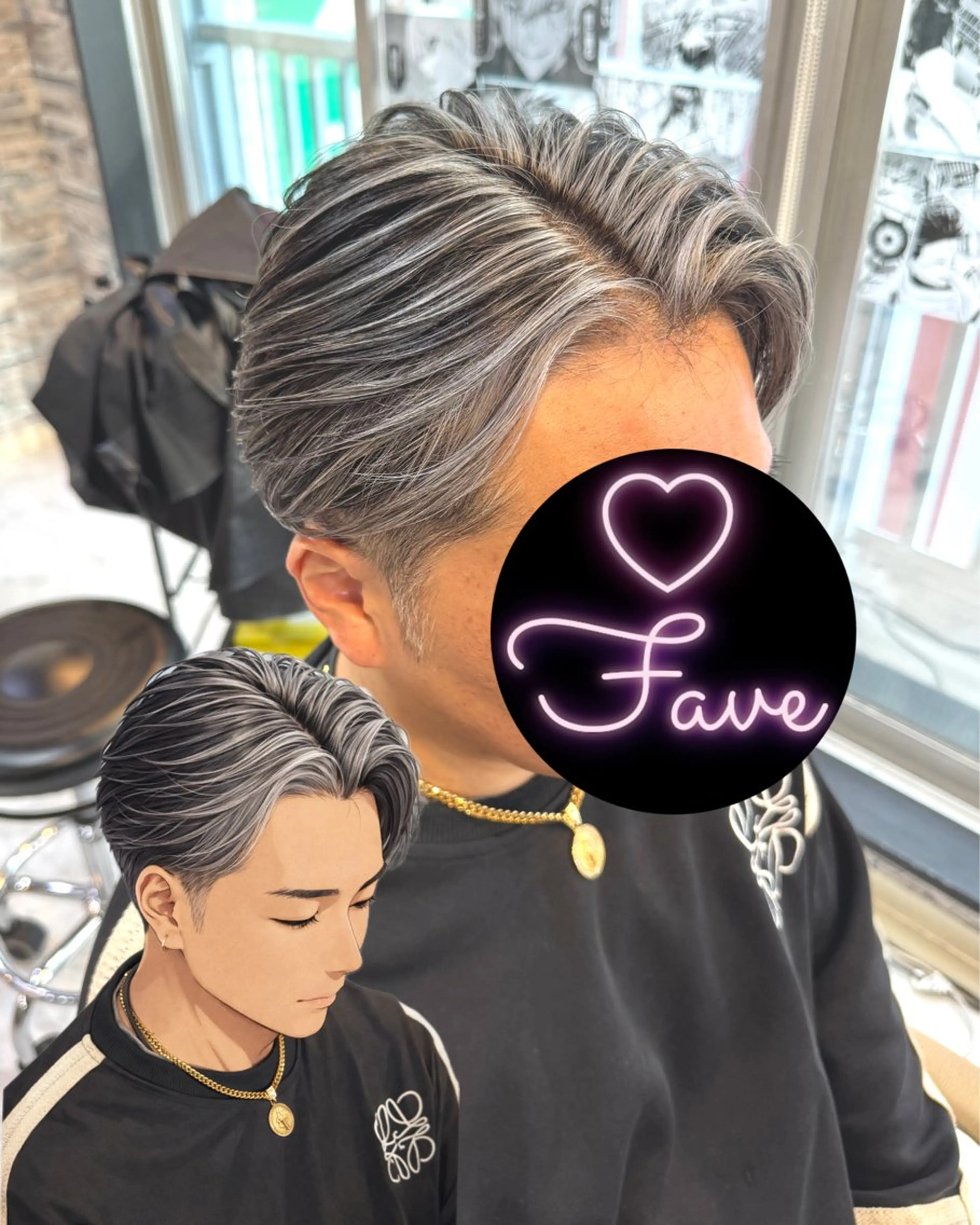 カラー メンズ メンズバレイヤージュ メンズハイトーン バレイヤージュ デザインカラー ハイトーンカラー カット ヘアカラー 派手髪/ハイトーン/ エクステ✨ユウキのヘアスタイル